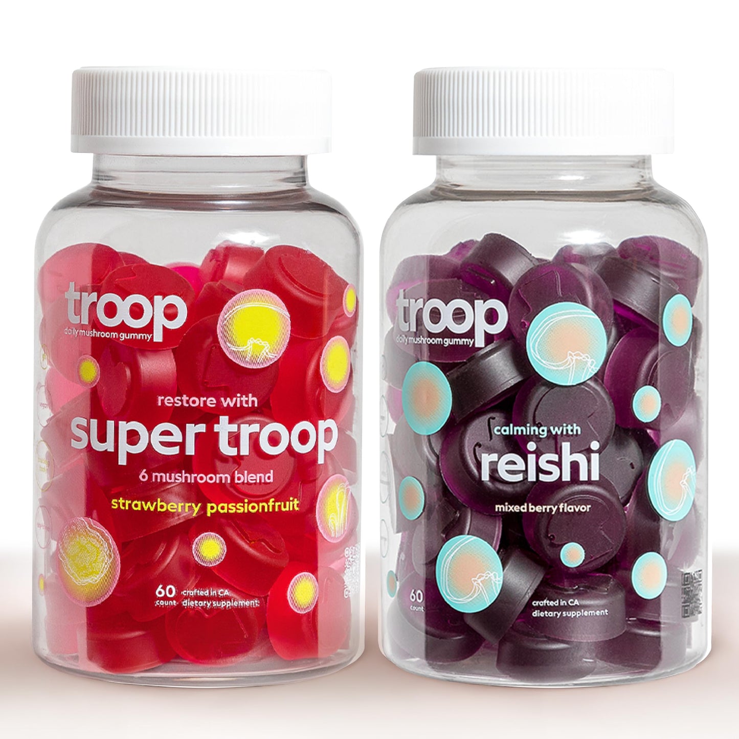 Troop Daily Super 6 Mushroom Blend with Reishi 120 Gummies
