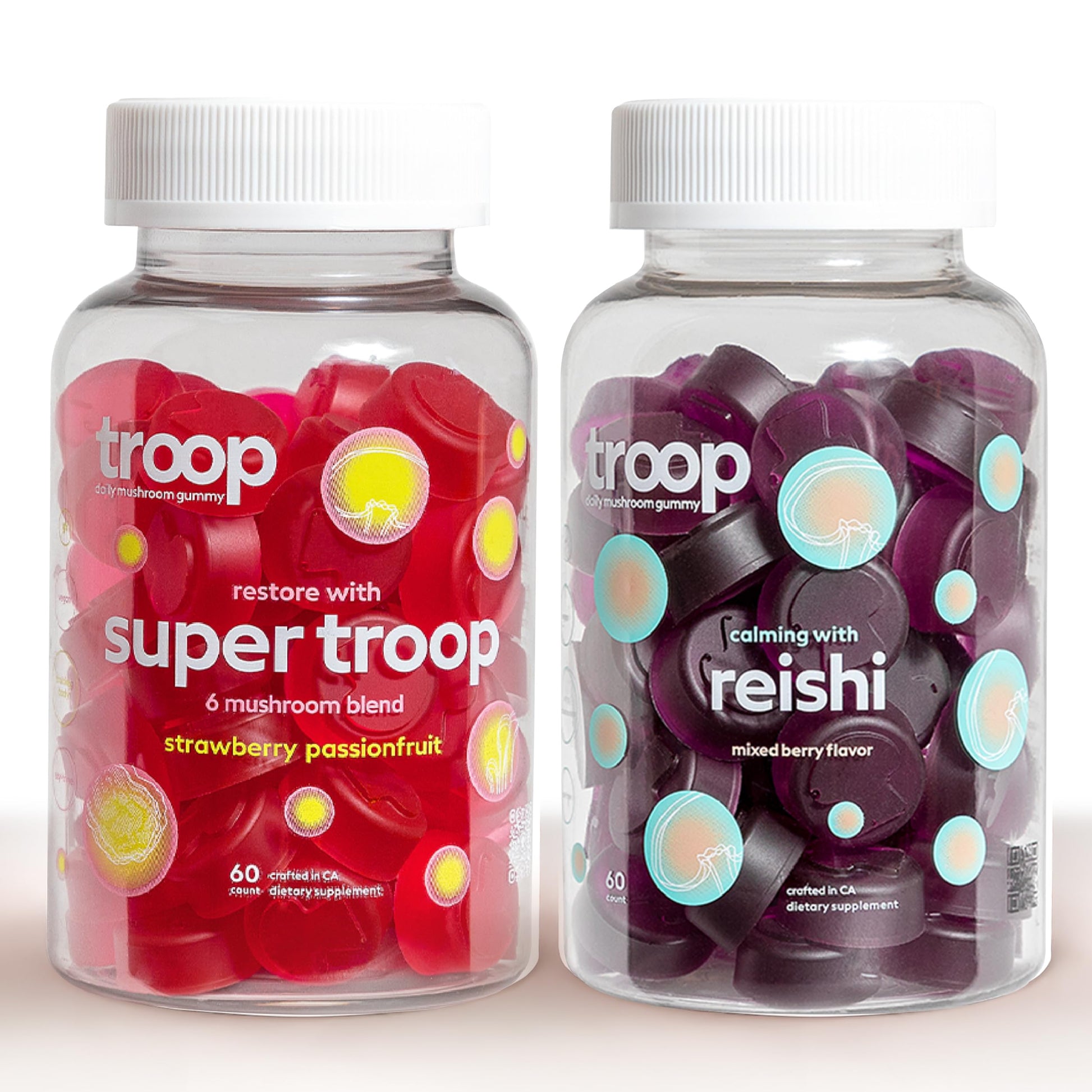 Troop Daily Super 6 Mushroom Blend with Reishi 120 Gummies
