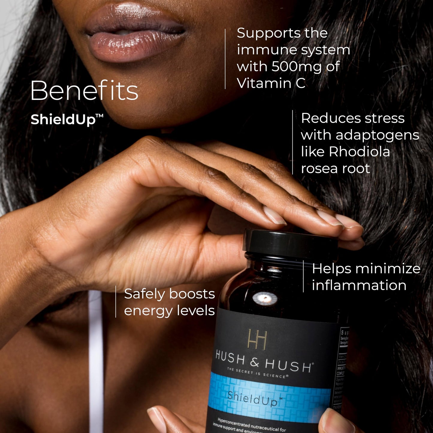Hush & Hush ShieldUp Immune Booster Capsules, 60 Capsules
