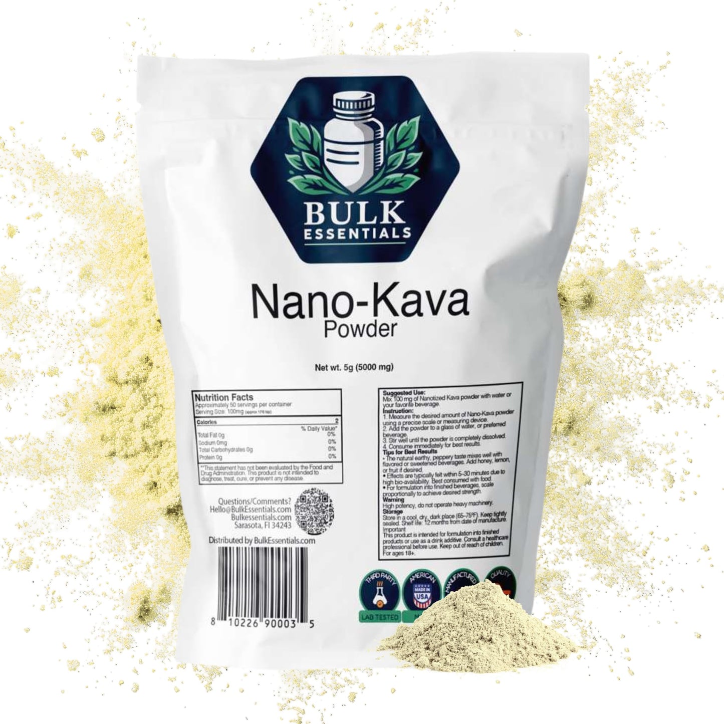 Bulk Essentials Nano-Kava Powder 0.17 oz