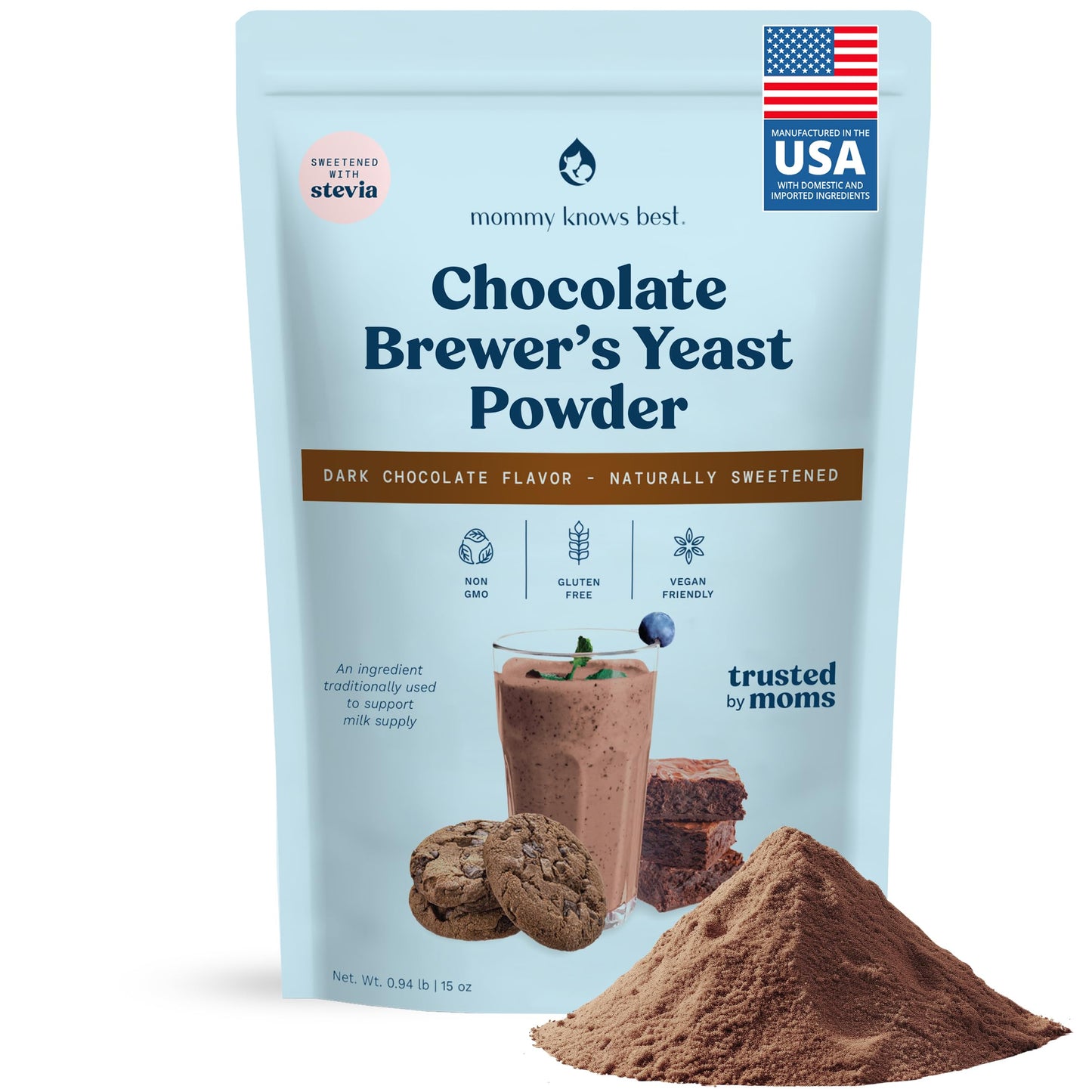 Mommy Knows Best Brewers Yeast for Lactation Powder 16 oz