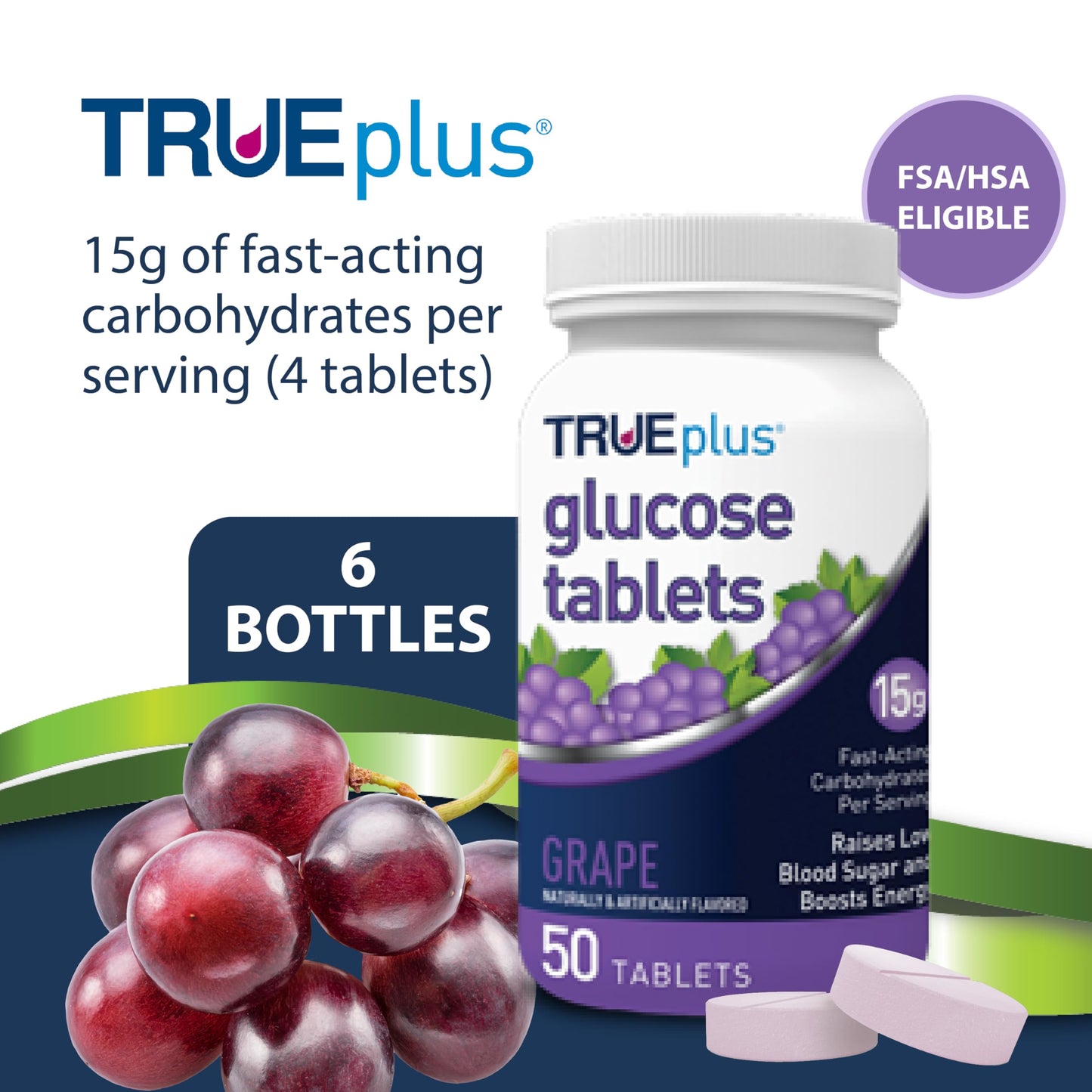 TRUEplus Glucose Tablets 300 Tablets