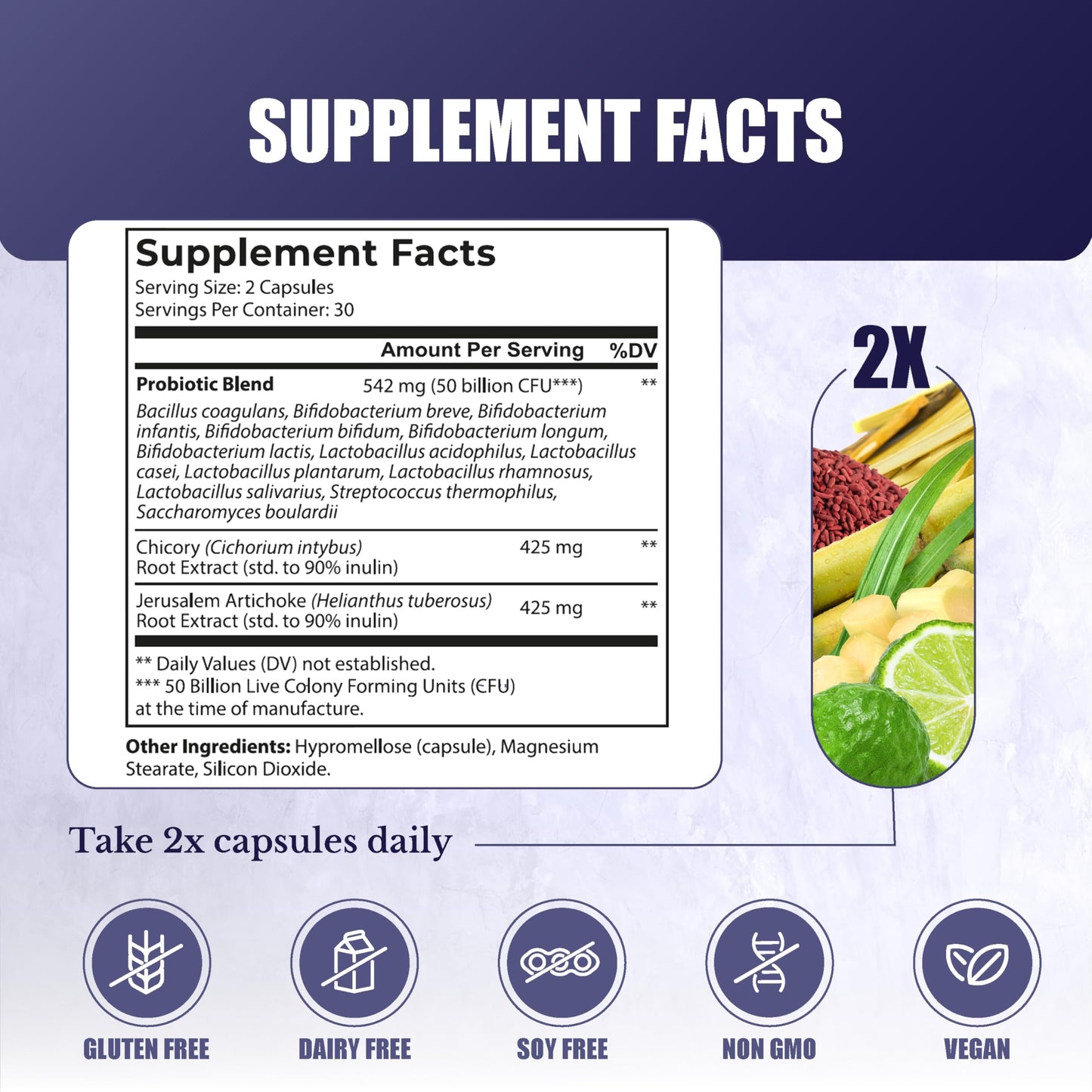 NATION HEALTH MD Balance Biotics Raw Probiotics for Women & Men Capsule, 60 Capsules