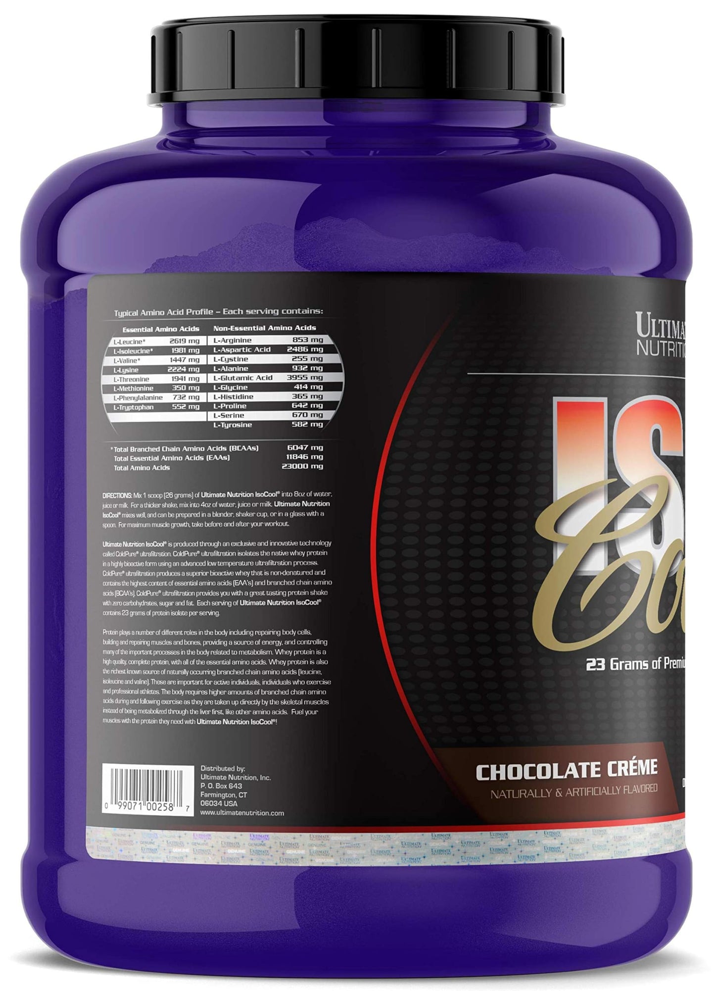 Ultimate Nutrition ISO Cool Whey Isolate Powder 80 Servings