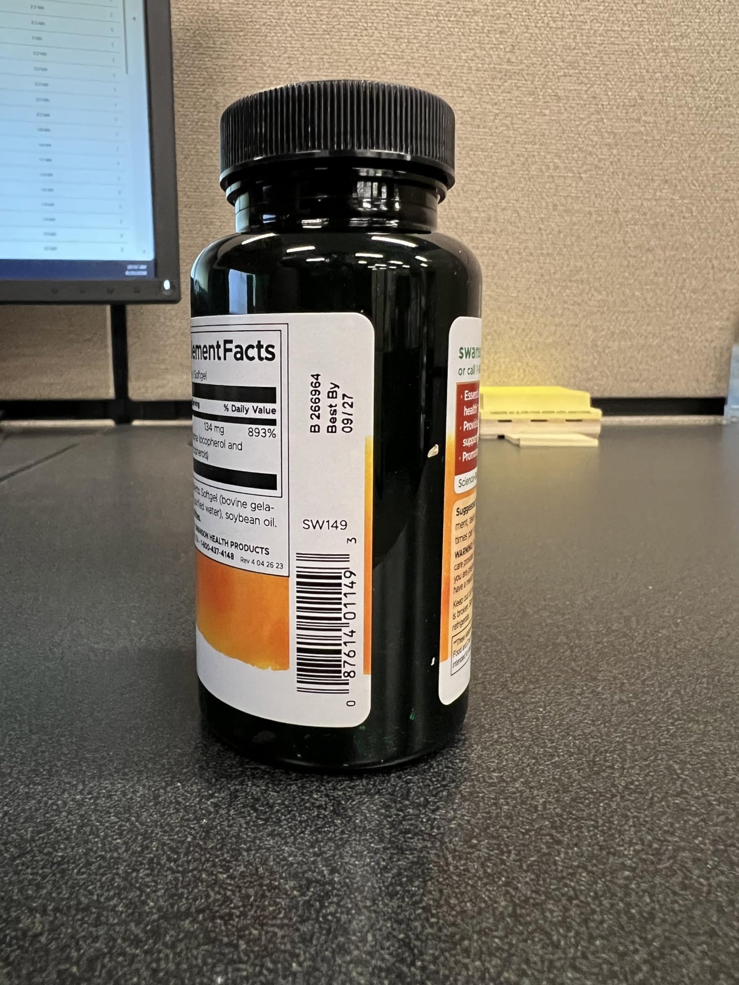 Swanson Vitamin E Mixed Tocopherols 200 IU (134 mg) Softgels 500