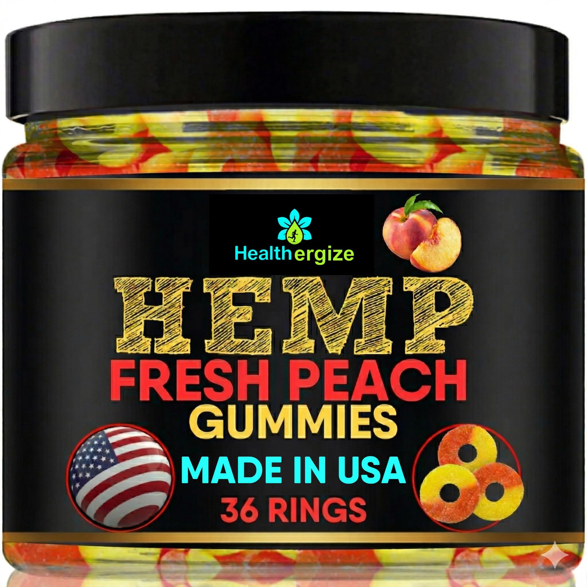 Healthergize Hemp Gummies for Sleep Gummy, 36 Count