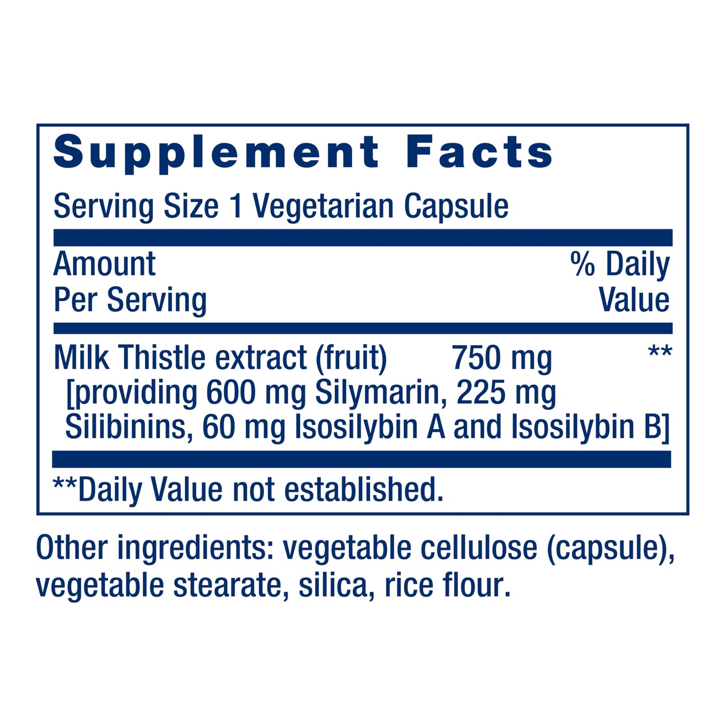 Life Extension Milk Thistle Capsules, 60 Capsules