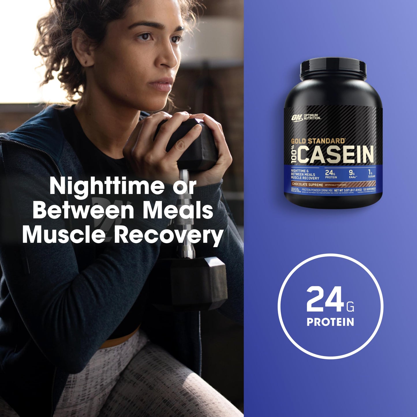Optimum Nutrition Gold Standard 100% Micellar Casein Protein Powder, 64 Servings