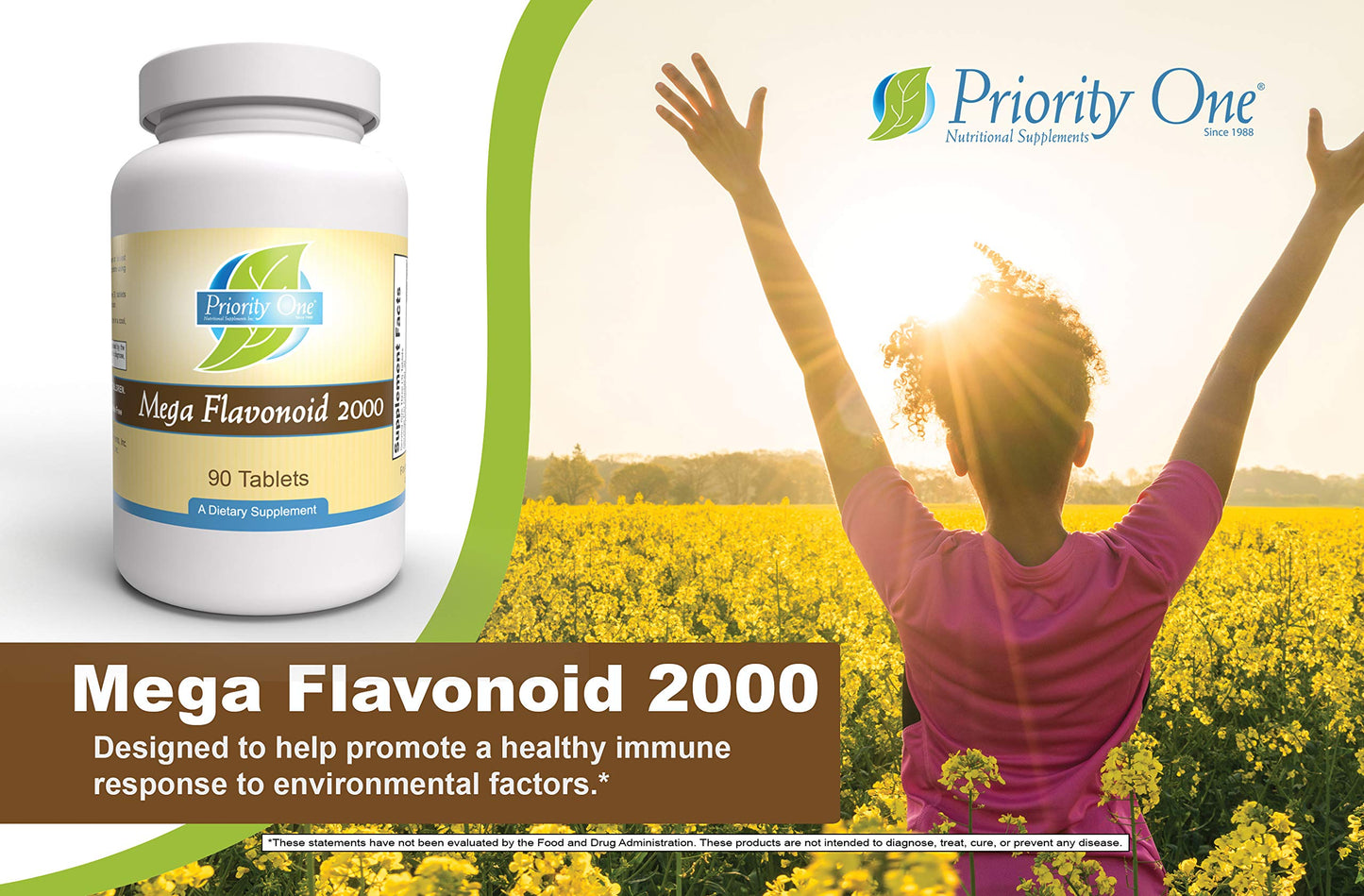Priority One Mega Flavonoid 2000 90 Tablets
