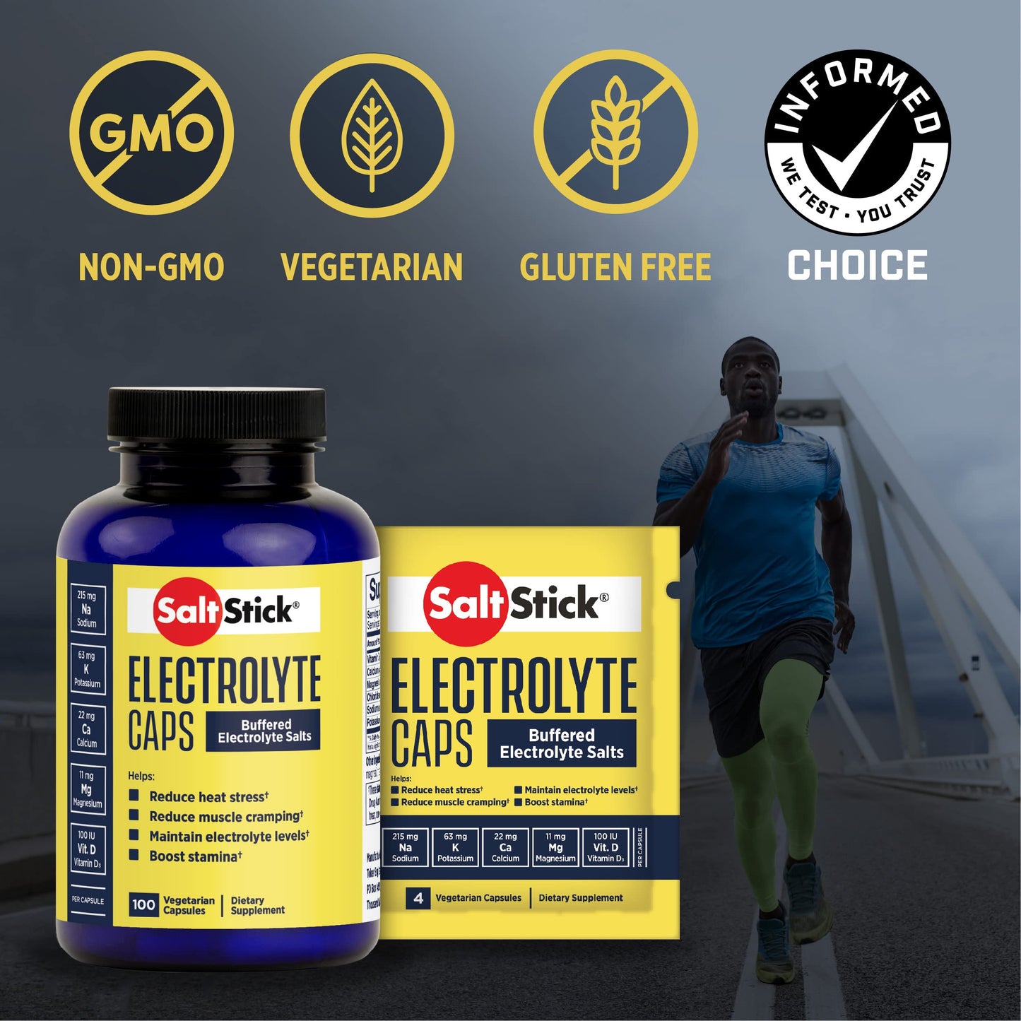 SaltStick Electrolyte Capsules, 96 Count