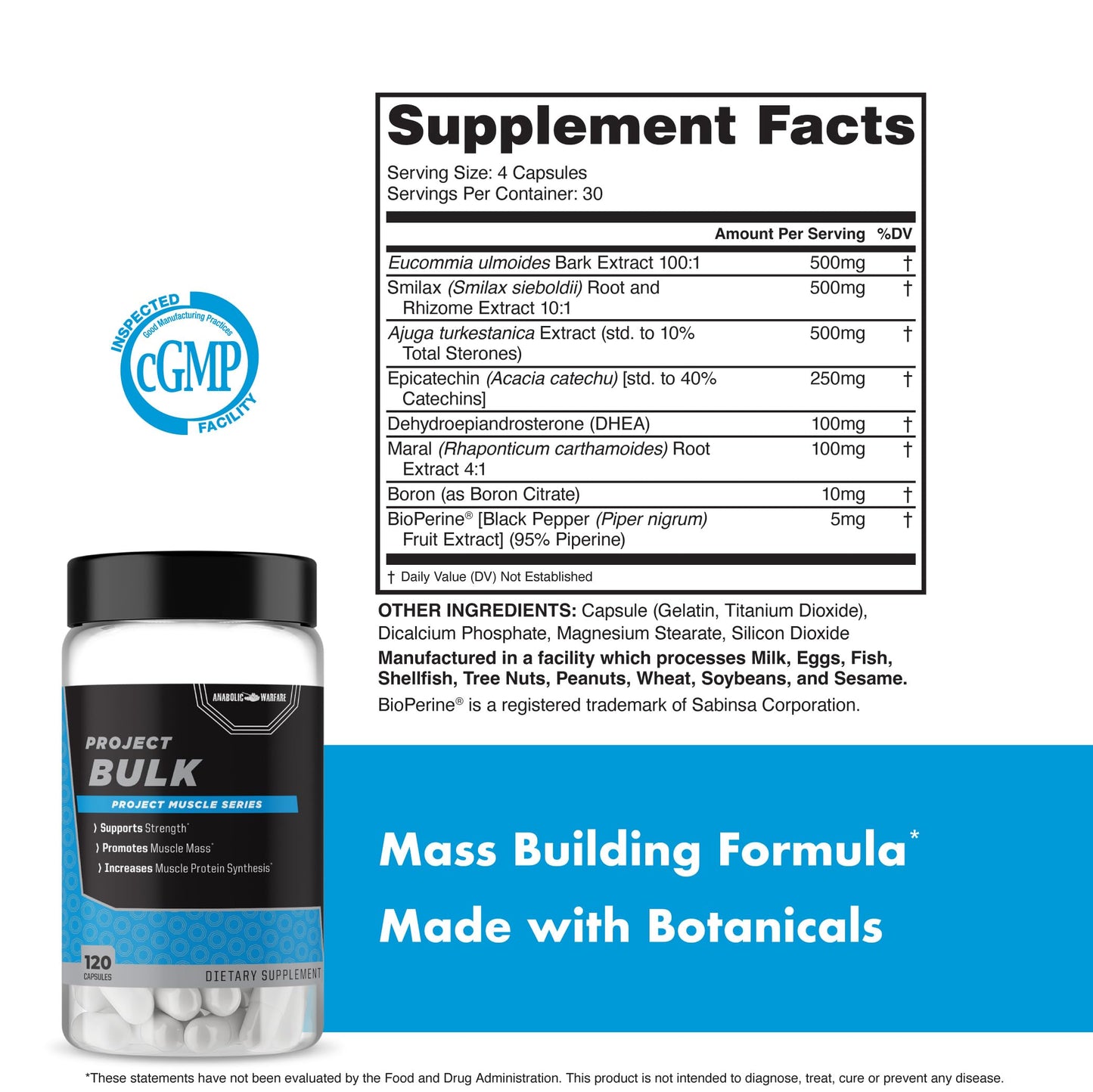 Anabolic Warfare Project Bulk 90 Capsules