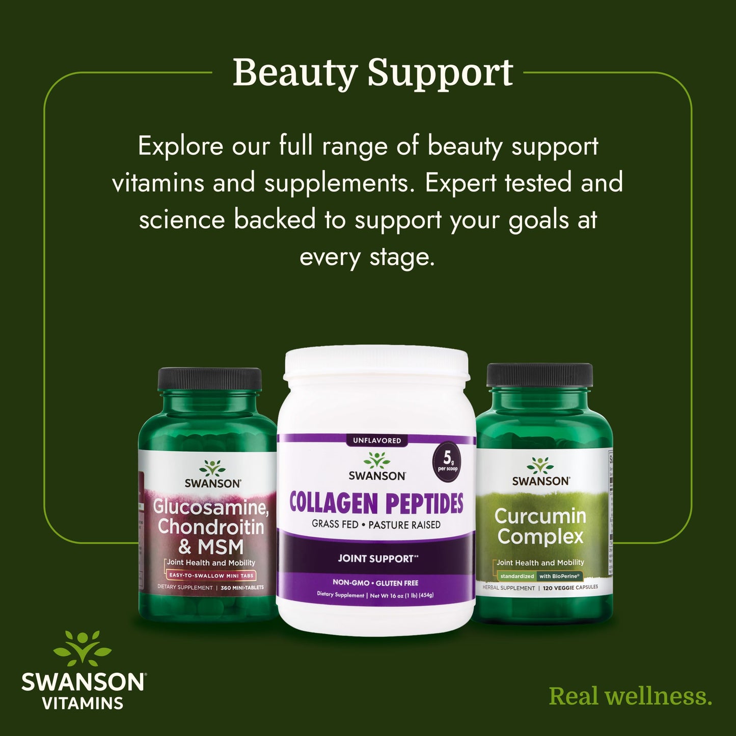 Swanson High Plains Collagen Hydrolysate Peptides Powder 16 oz