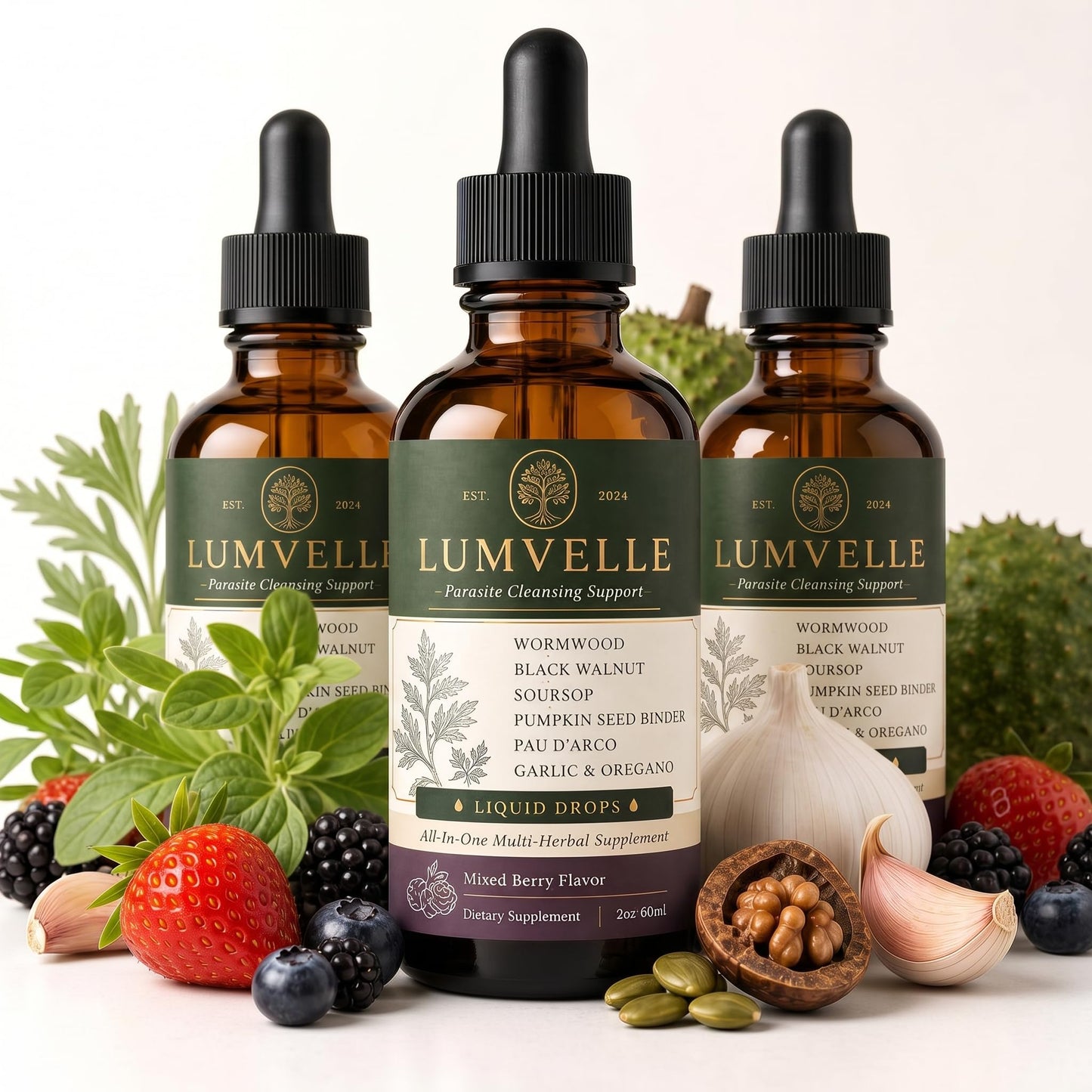 RAWBOLD LUMVELLE Wild-Harvested Wormwood Herbal Capsule, 1 Count