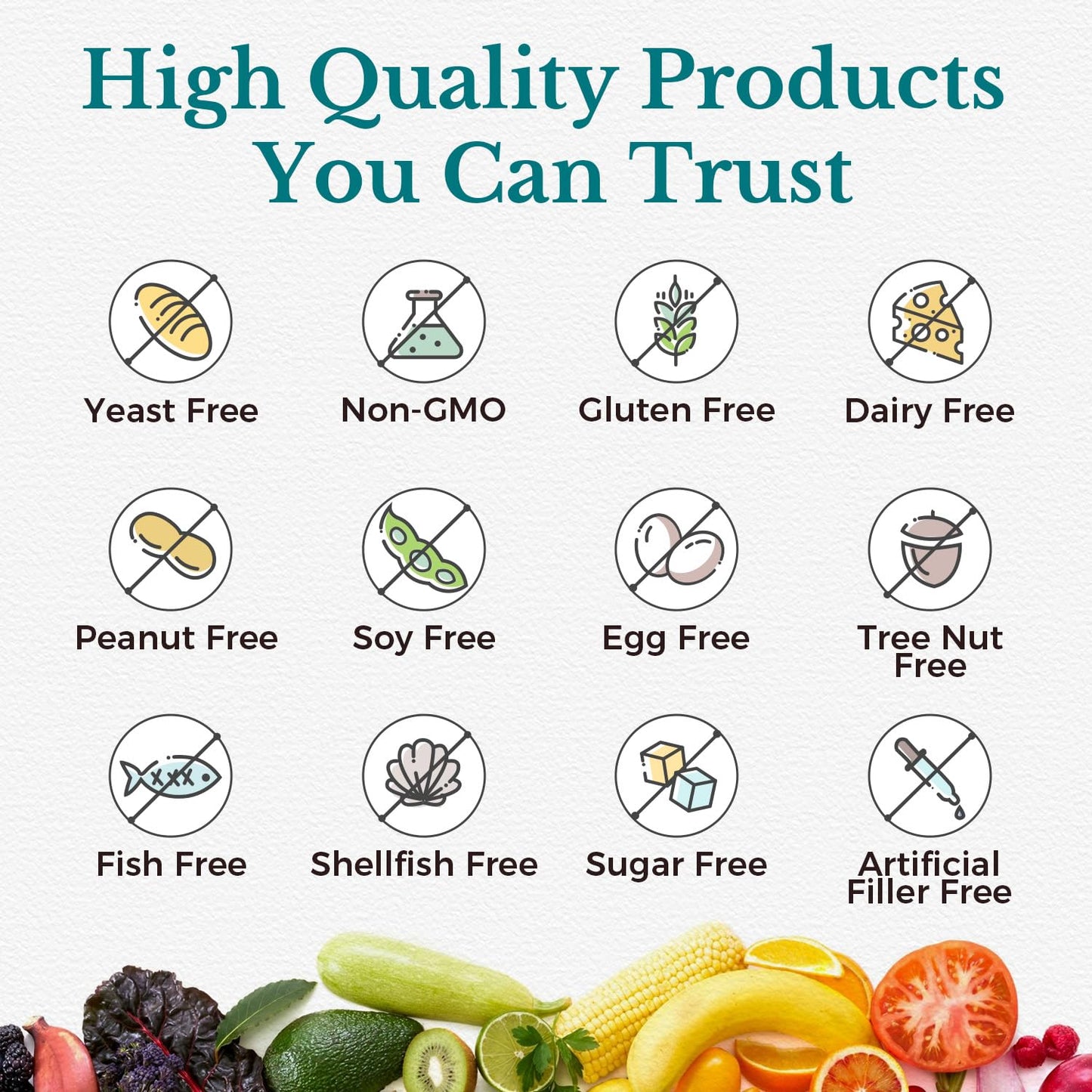 Vitalitown Probiotics 120 Billion CFUs, 36 Strains, with Prebiotics & Digestive Enzymes, 60 Veg Capsules