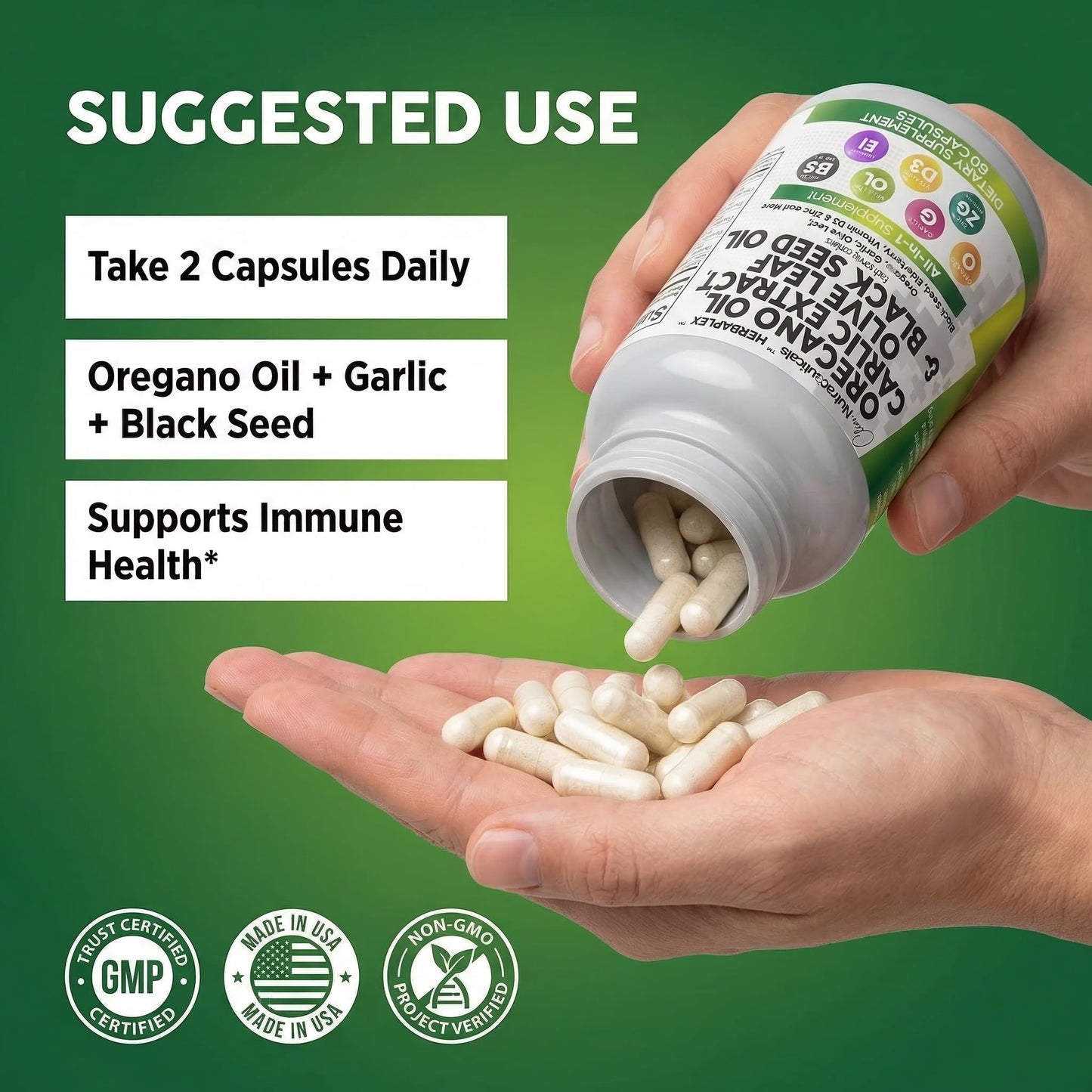 Clean Nutraceuticals Oil of Oregano Capsules, 60 Count