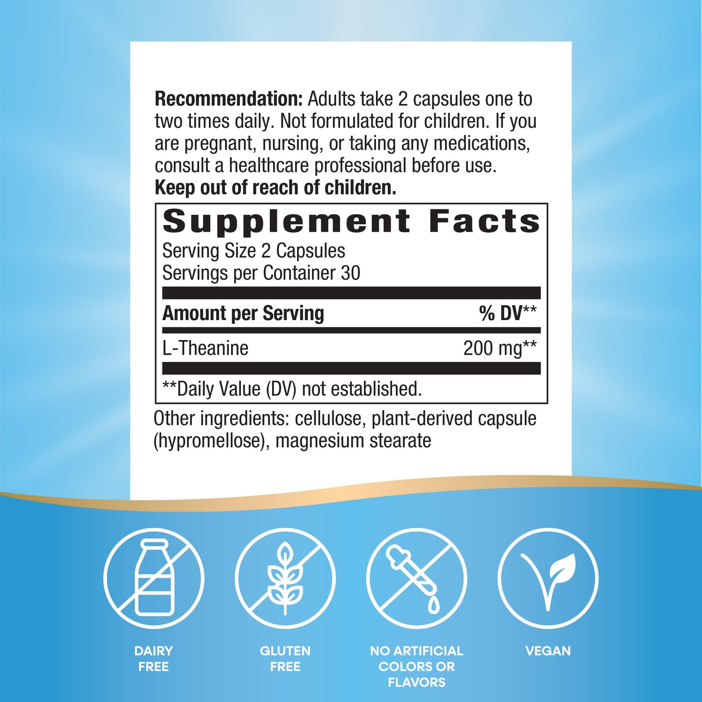 Nature's Way L-Theanine Capsule 60 Count