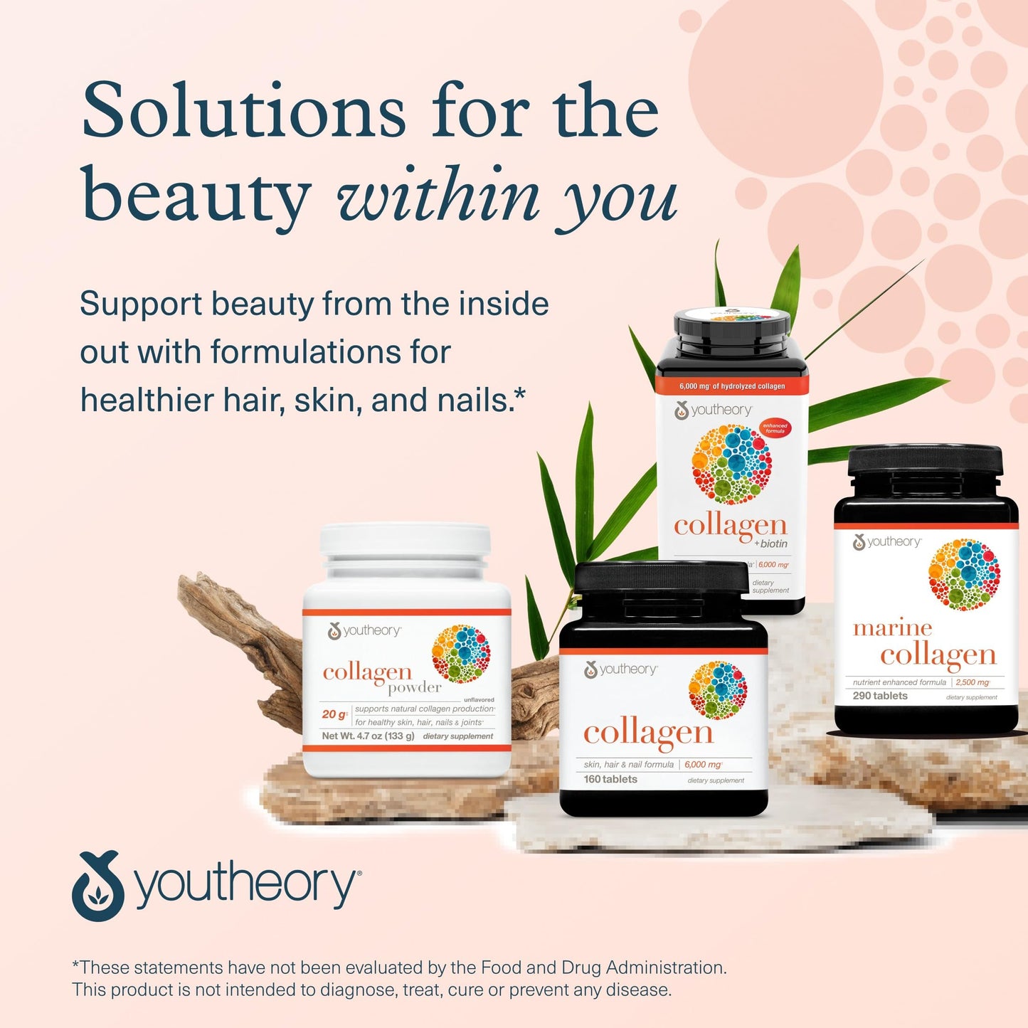 Youtheory Collagen + Biotin 390 Tablets