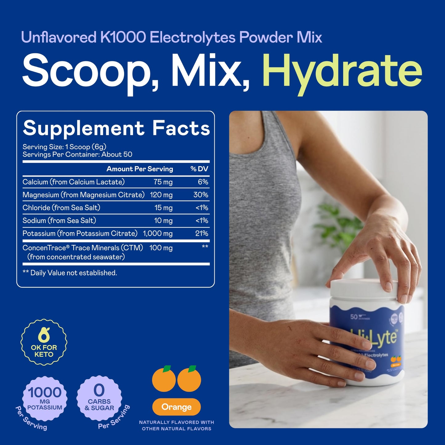 Hi-Lyte K1000 Electrolytes Powder 10.58 Ounce