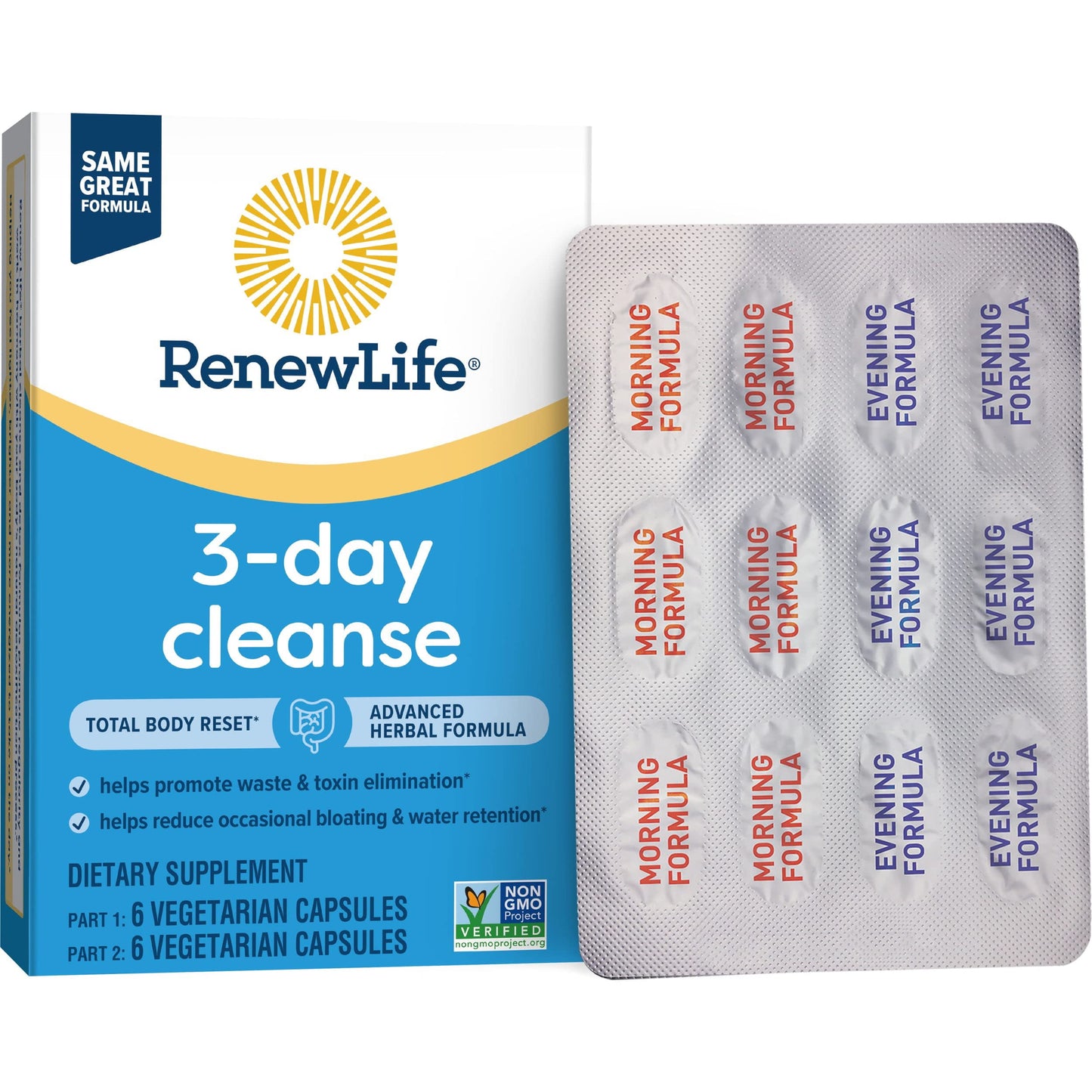 YOOZENA Total Body Reset Adult 3-Day Cleanse Capsules, 12 Count