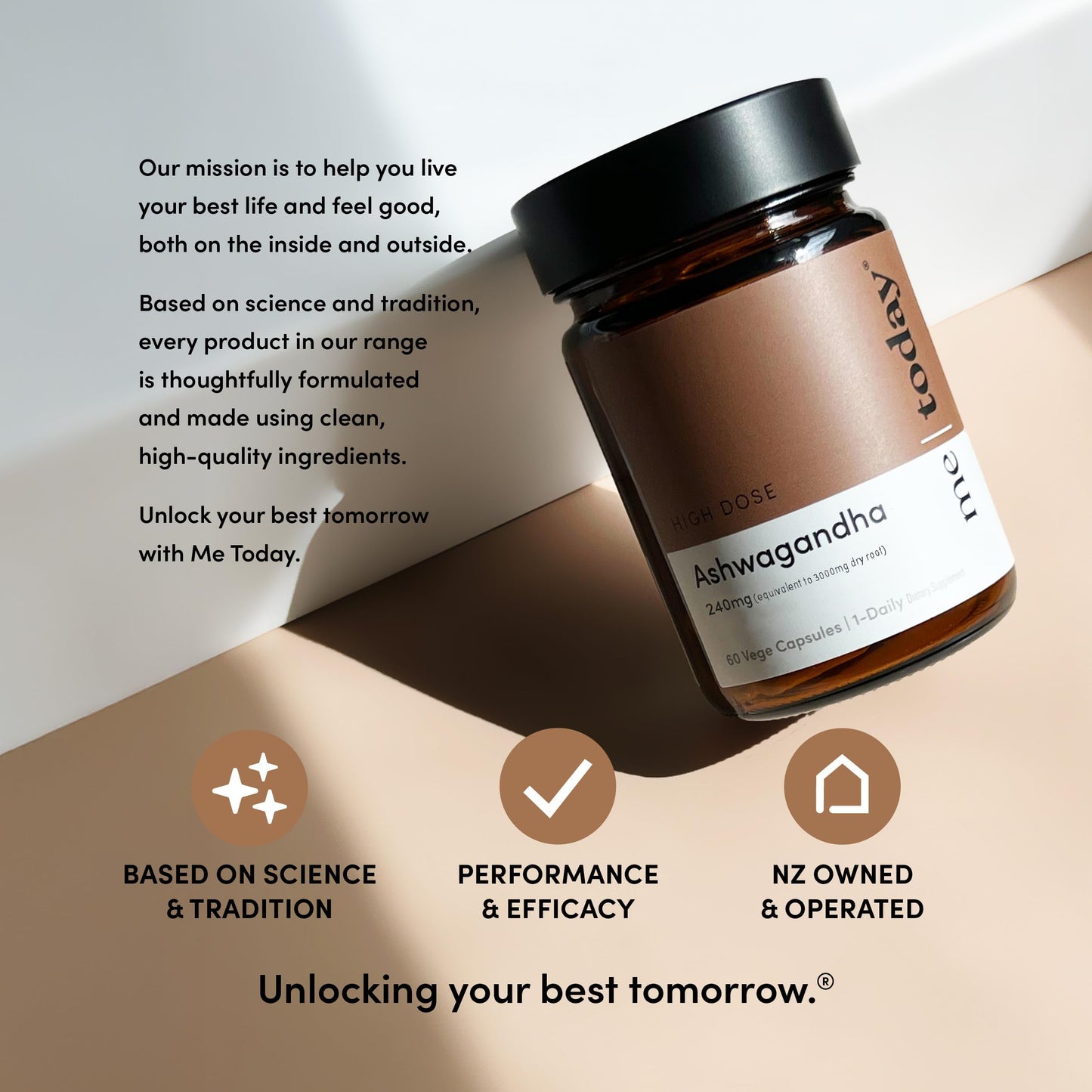 me today Ashwagandha Supplement Capsules, 60 Capsules