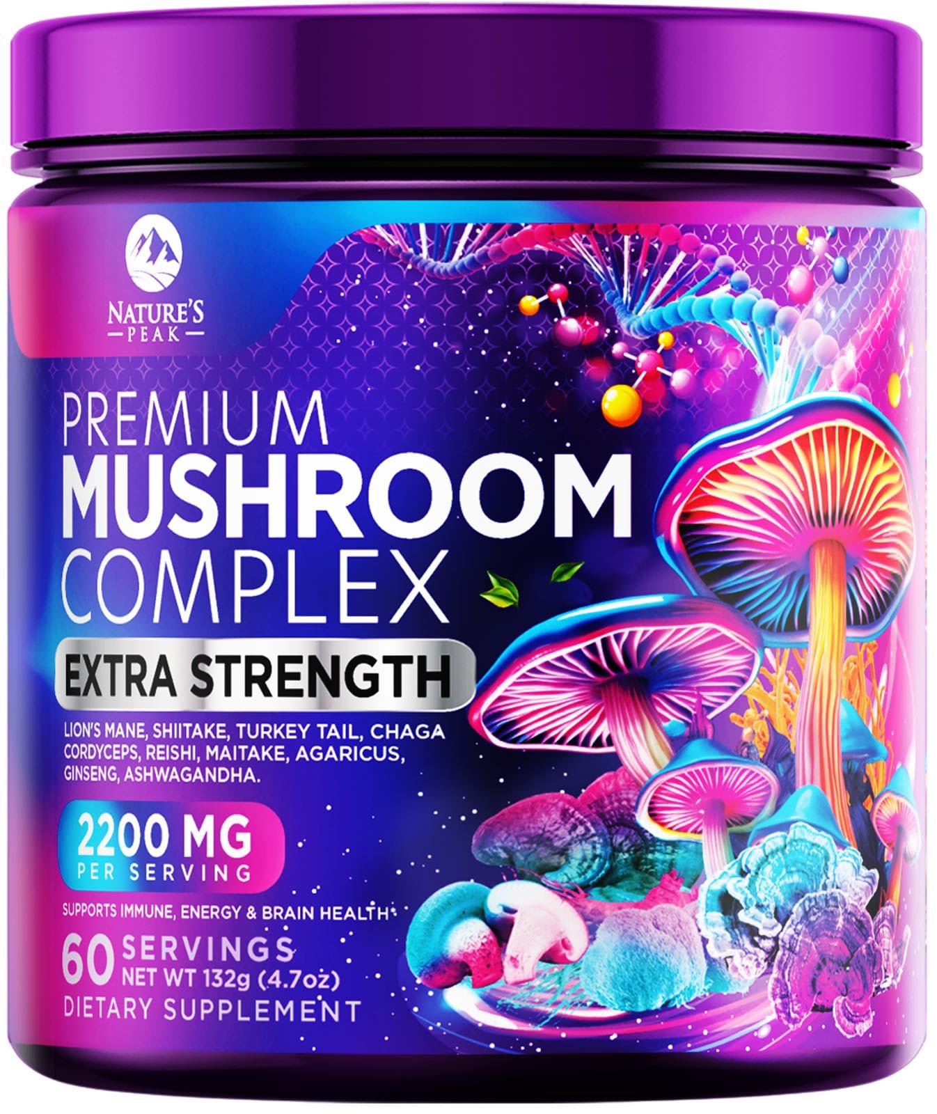 Nature's Peak Mushroom Powder Supplement Powder 4.6562