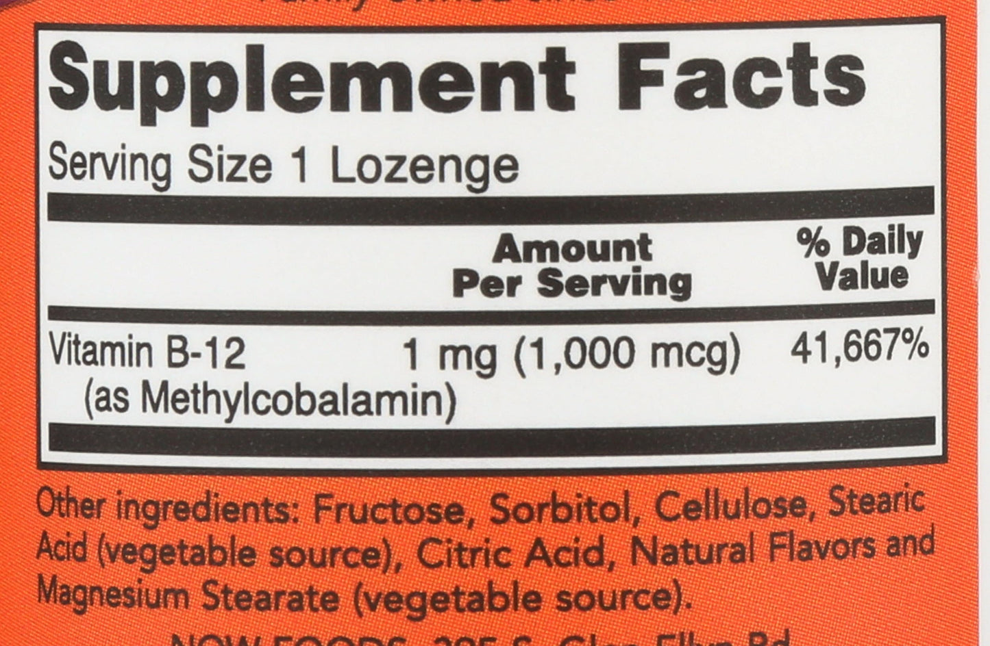 NOW Foods Brain B-12 Capsule, 100 Count