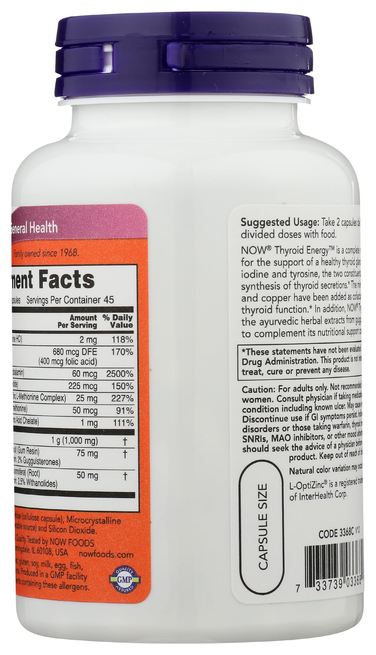 NOW Foods Thyroid Energy Capsule 90 Capsules