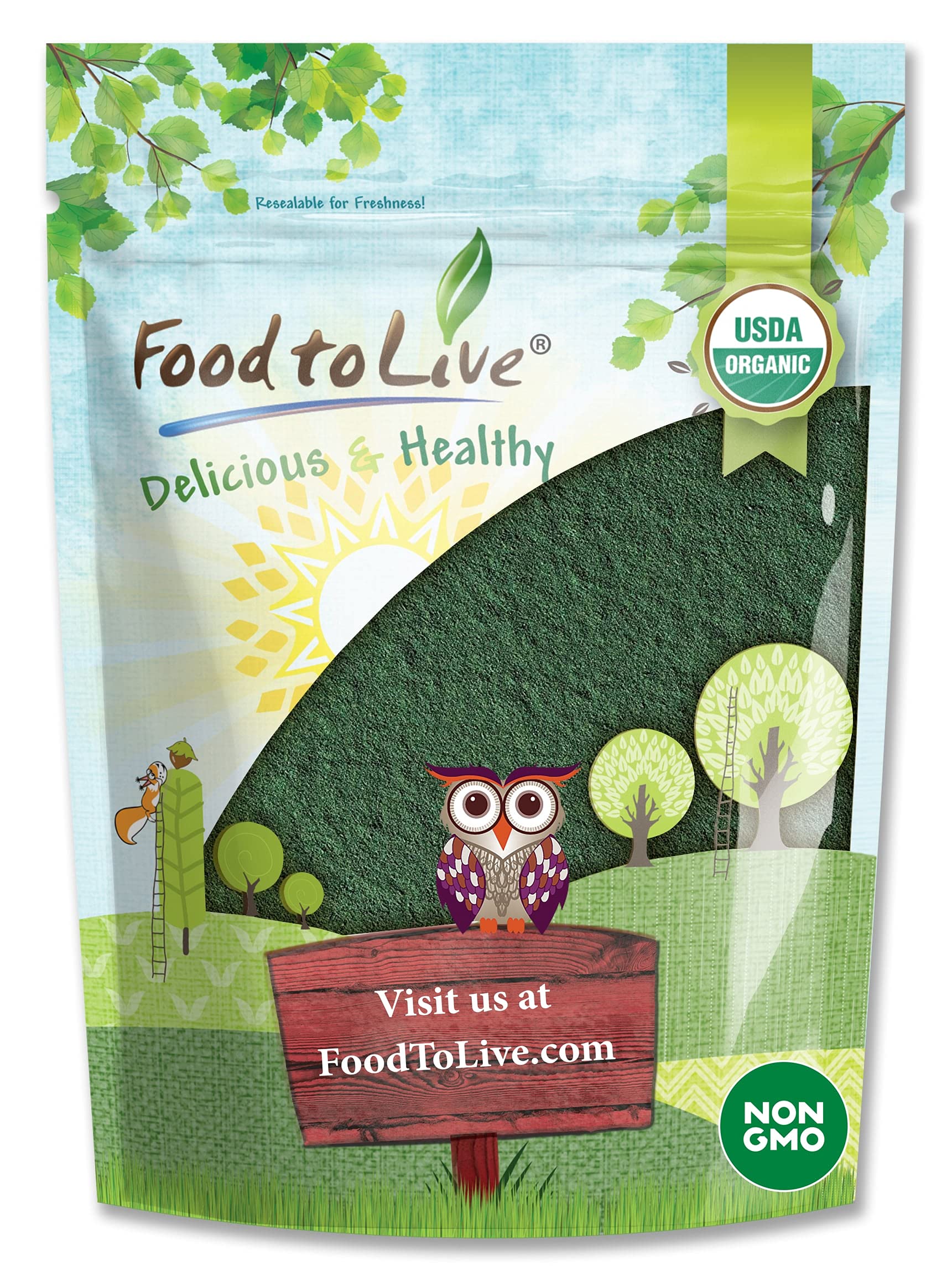 Food to Live Organic Chlorella Powder 64 oz
