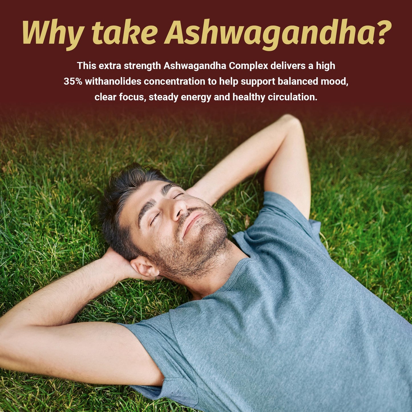 1 Body Adrenal Support Supplement – Ashwagandha Adrenal Complex for Stress, Energy & Mood – Adaptogens with Rhodiola, Eleuthero & B Vitamins – Adrenal Fatigue Support, 60 Capsules