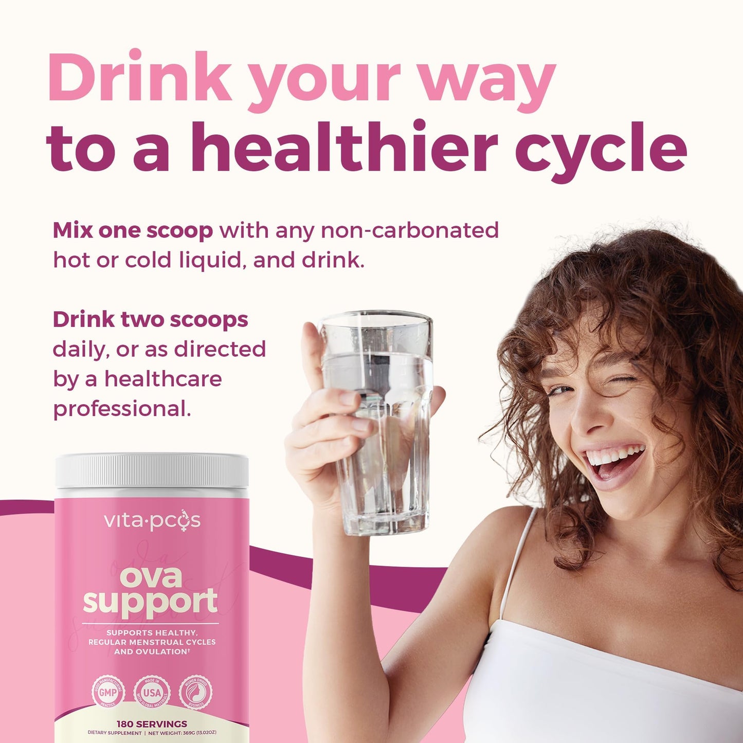 VITA-PCOS 40:1 Myo & D-Chiro Inositol Supplement for Cycles & Fertility Powder 13.02 Ounce