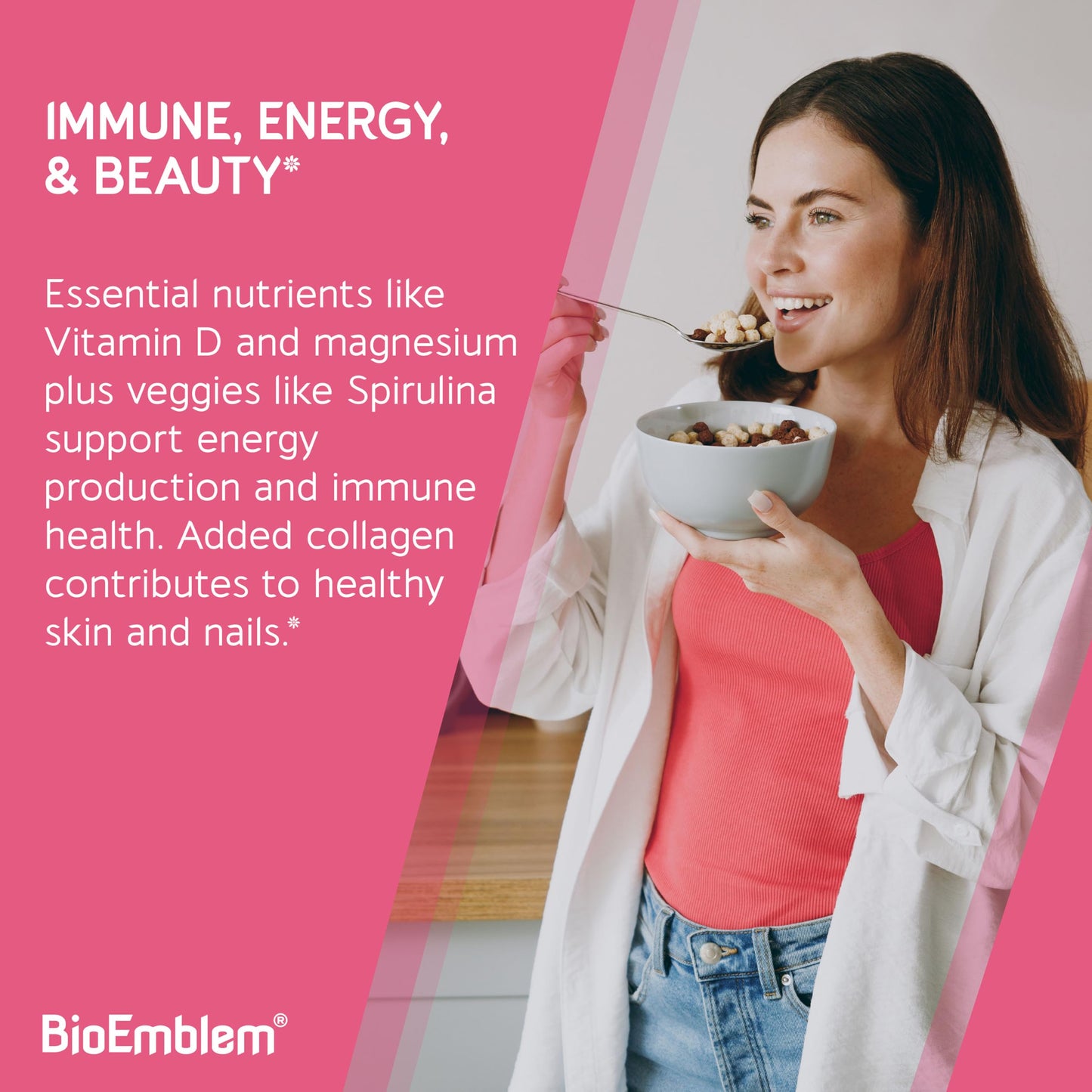 BioEmblem Women's Multivitamin 21 Active Vitamins & Minerals Capsules, 90 Capsules