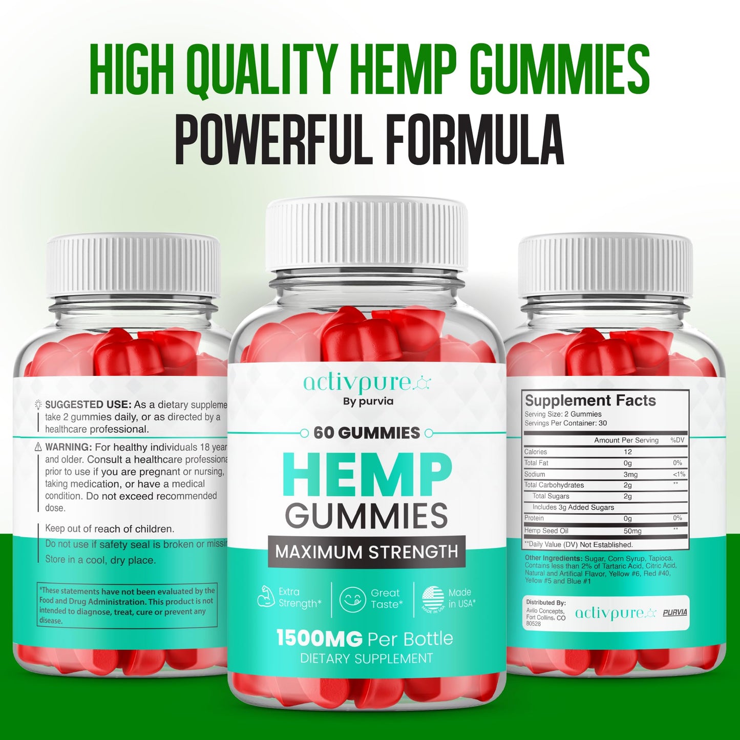 Purvia ActivPure Gummies 60 Count