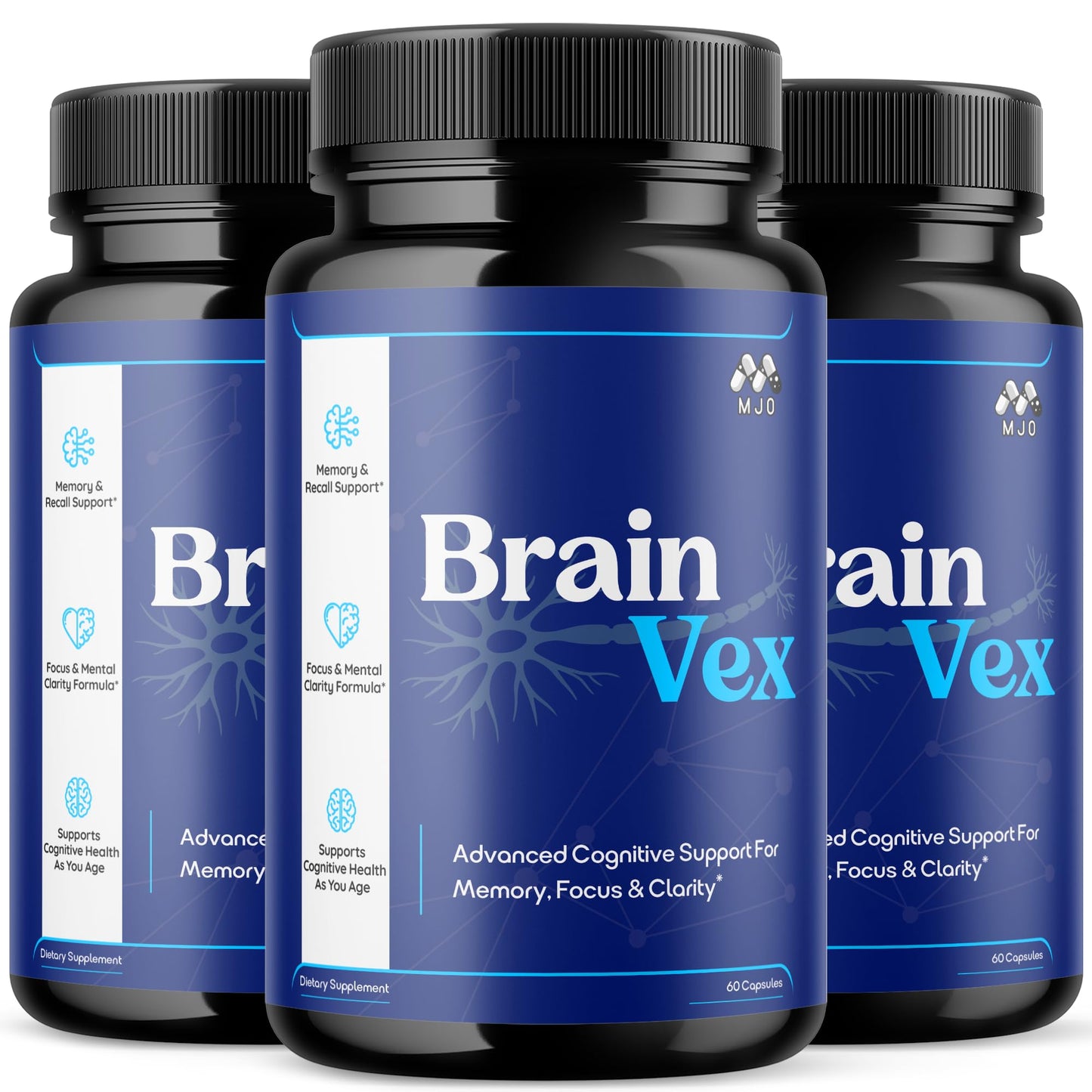 MJO Brain Vex Capsules 180 Capsules