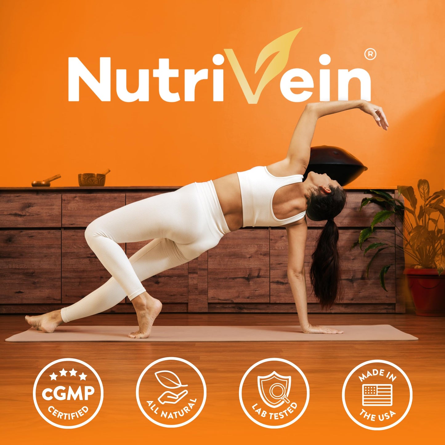 Nutrivein Premium Liposomal Vitamin C Supplement 1650mg Capsules, 180 Count