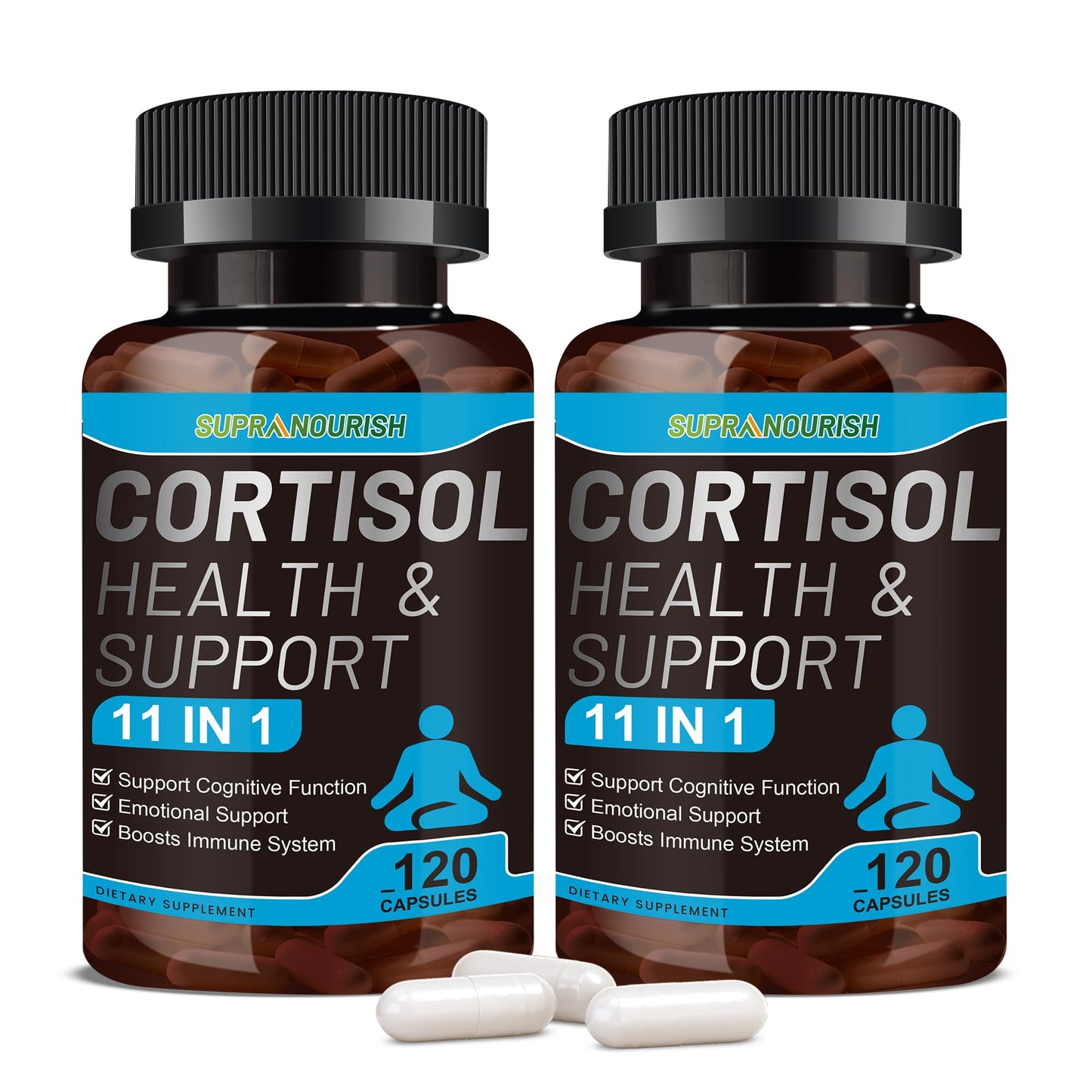 SUPRANOURISH 11-in-1 Cortisol Manager, 240 Capsules