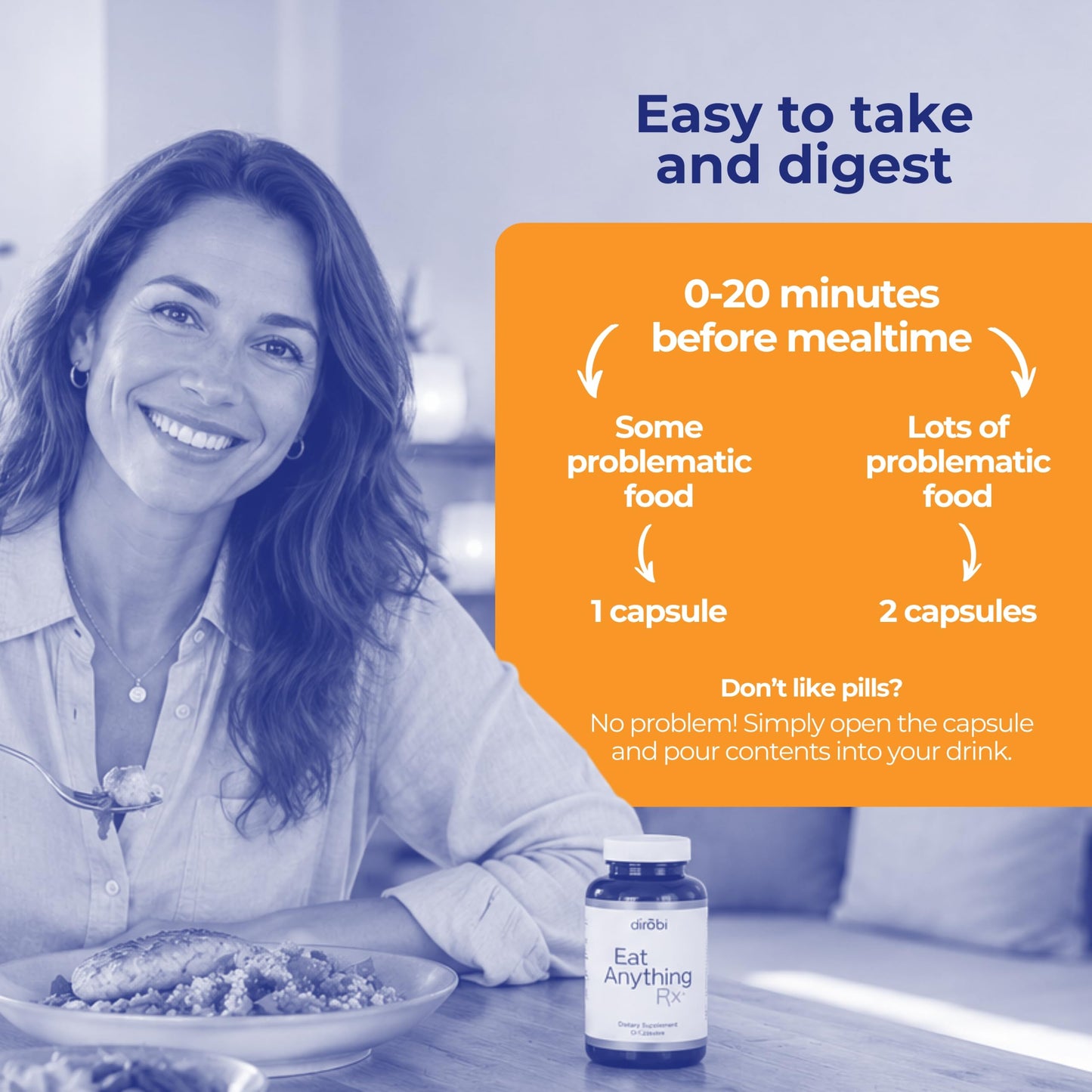Dirobi Eat Anything Rx Xylose Isomerase Enzyme Capsule, 30 Capsules