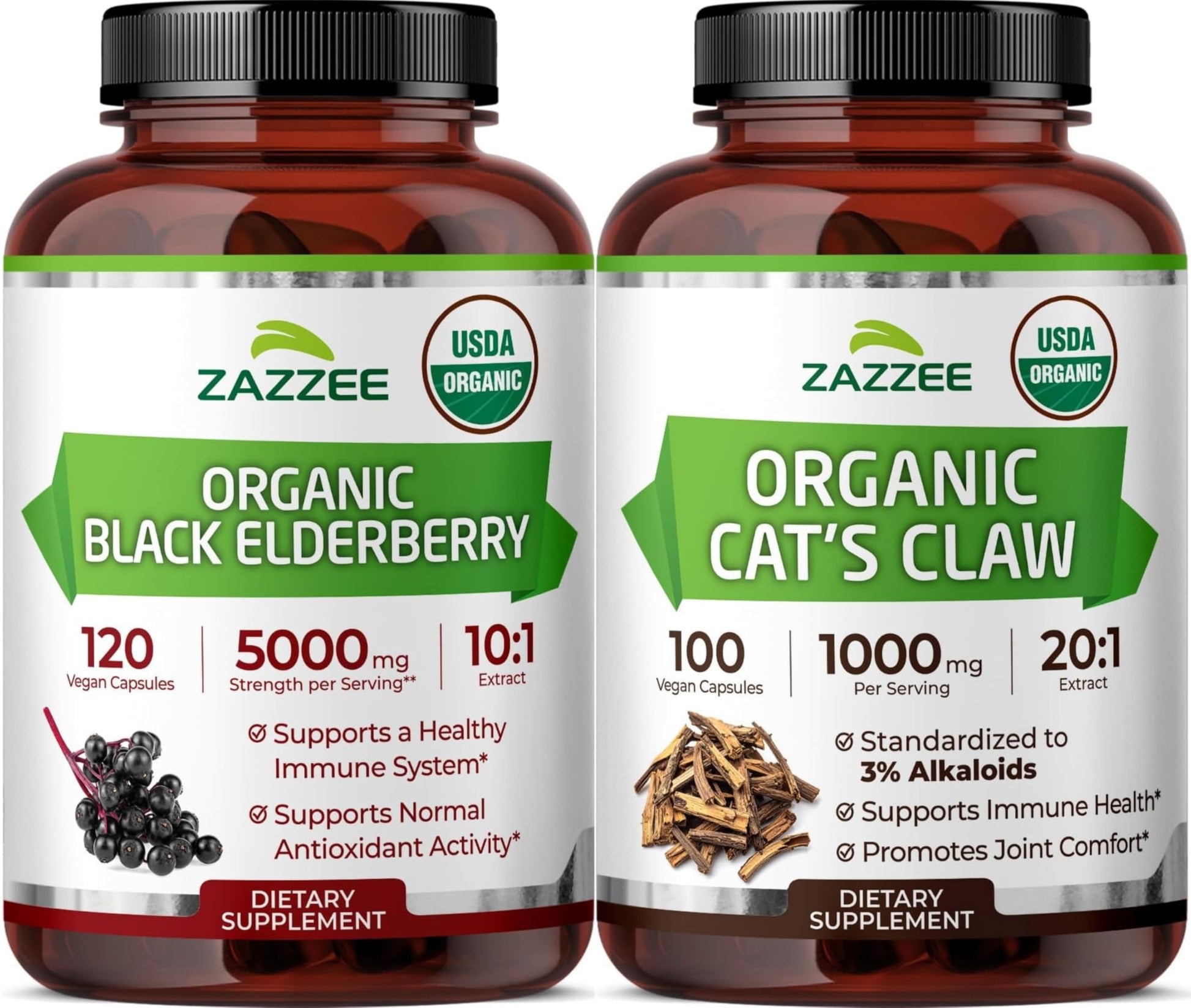 Zazzee Organic Seasonal Immune Support Bundle 220 Capsules