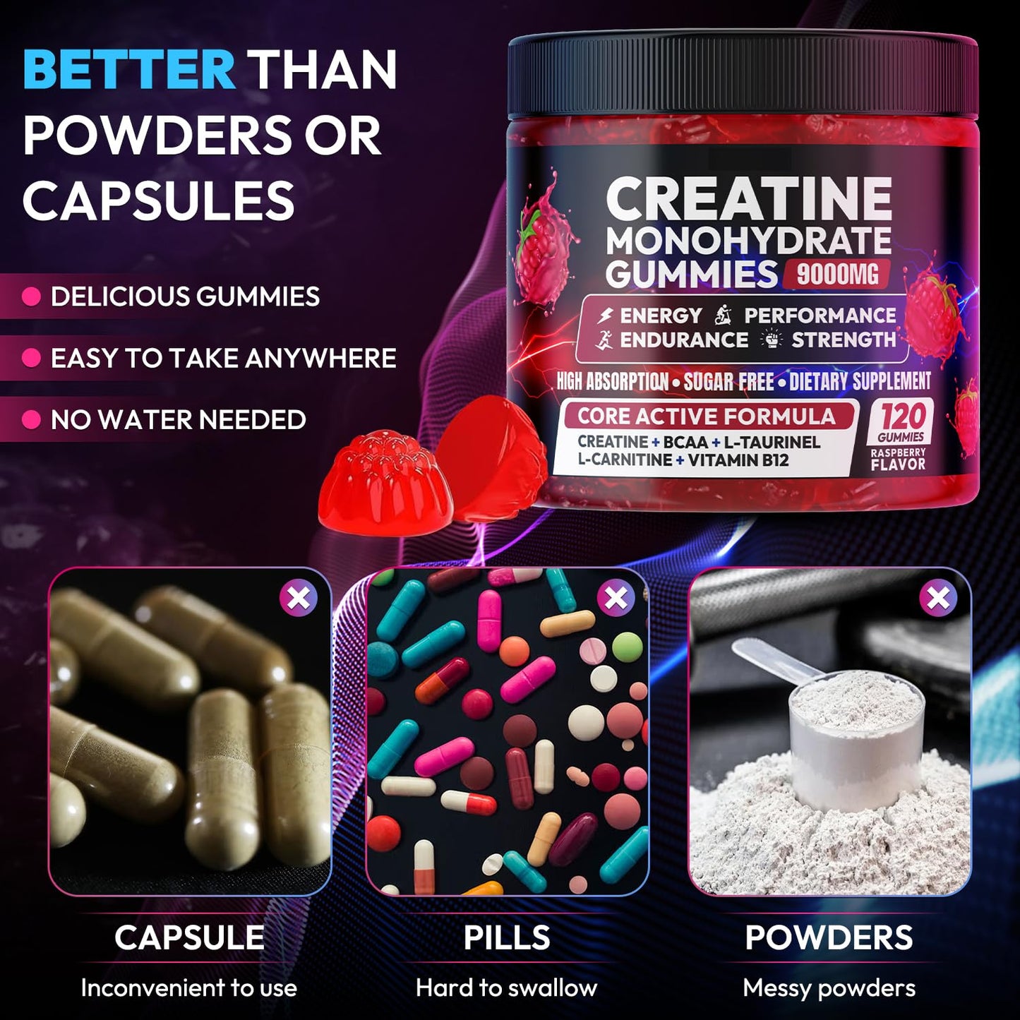 Cytona Creatine Monohydrate Gummies 240 Gummies