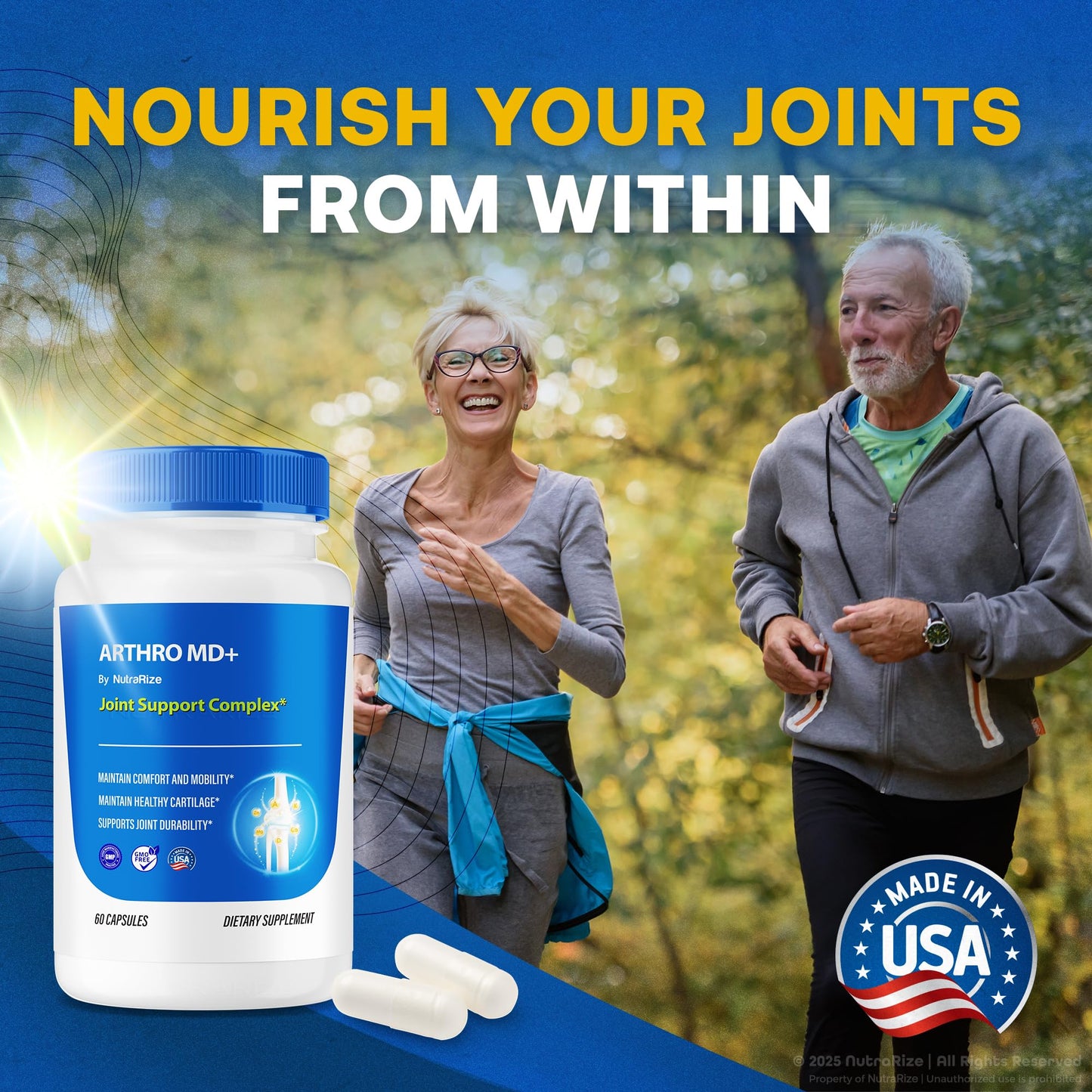 NutraRize Arthro MD+ Capsules, 300 Capsules