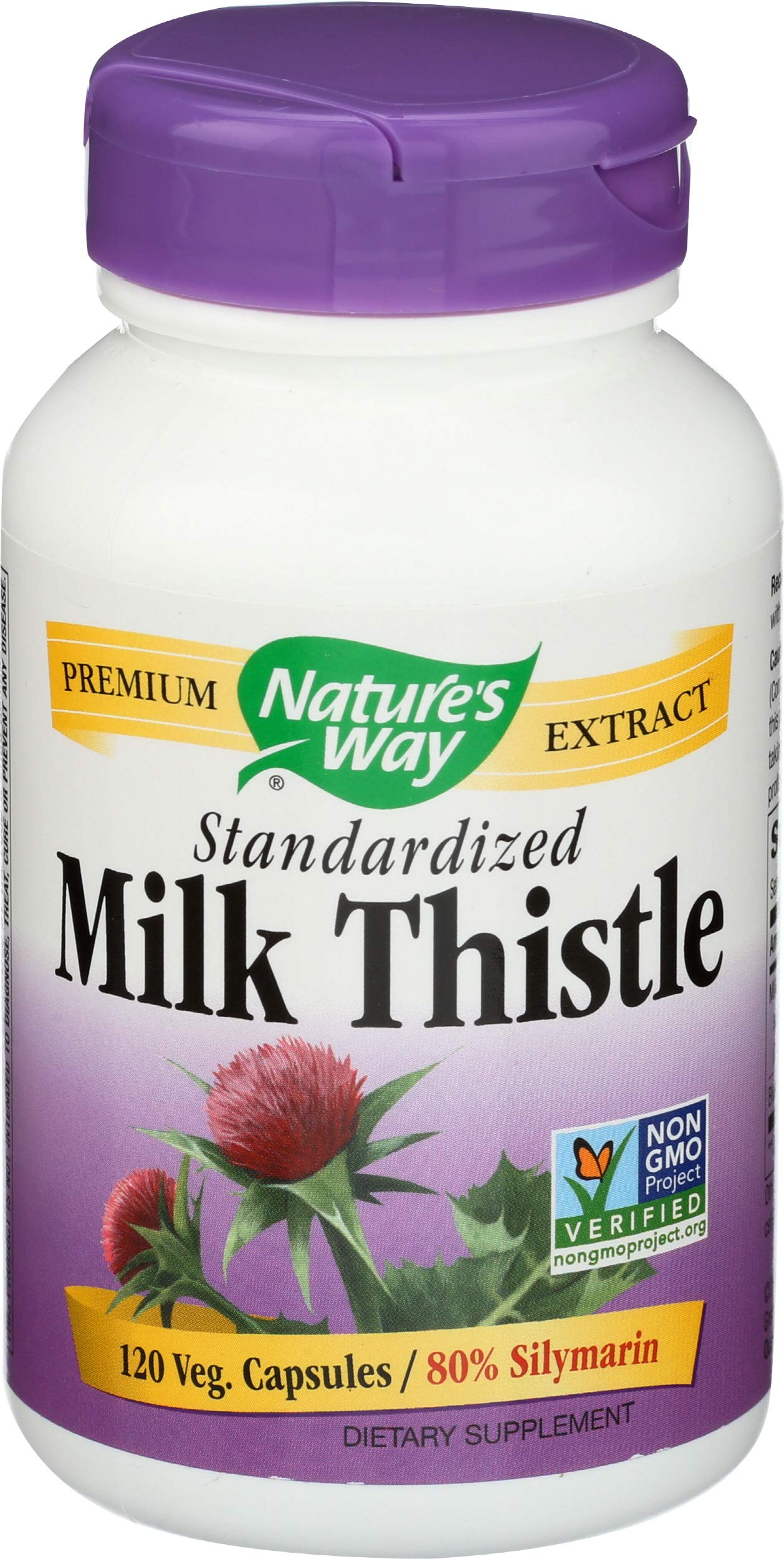 Nature's Way Milk Thistle Standardized Capsule, 120 Count