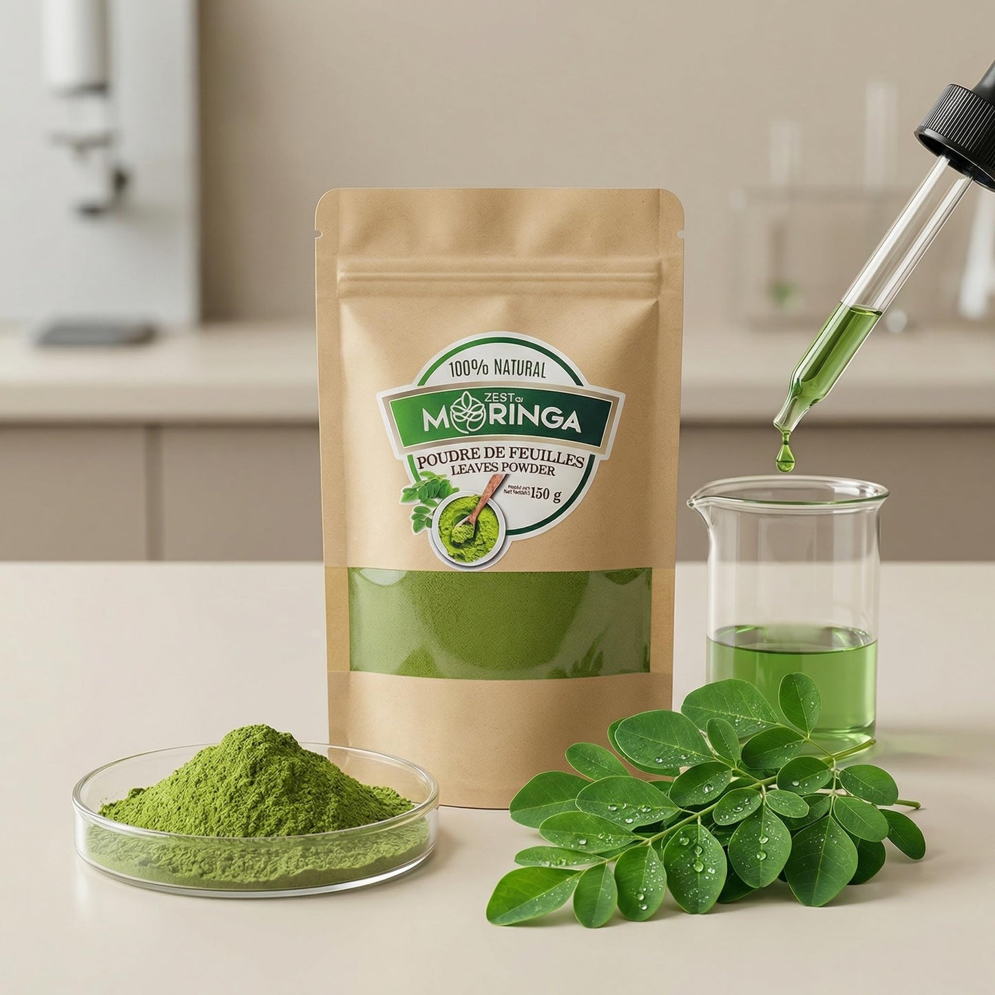 Zest Of Moringa Pure Moringa Oleifera Powder 5.29 Ounce