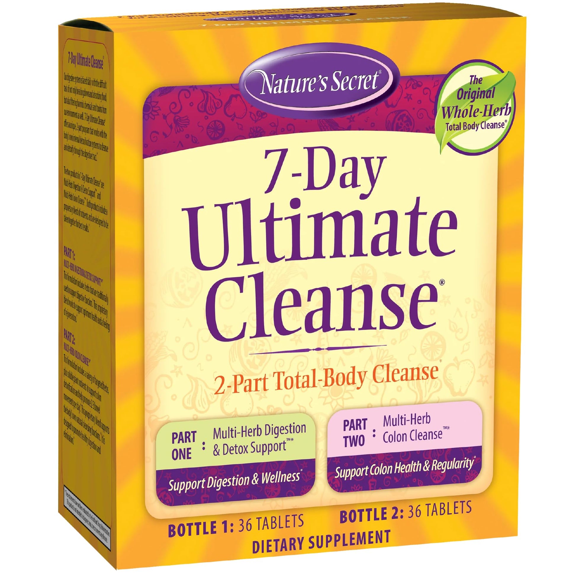 Nature's Secret 7 Day Ultimate Cleanse 72 Tablets