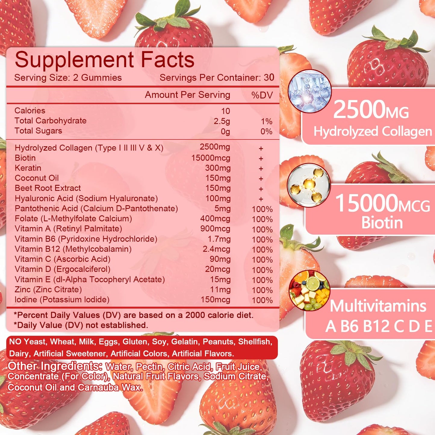 Aurear Collagen Peptides Gummies 60 Count