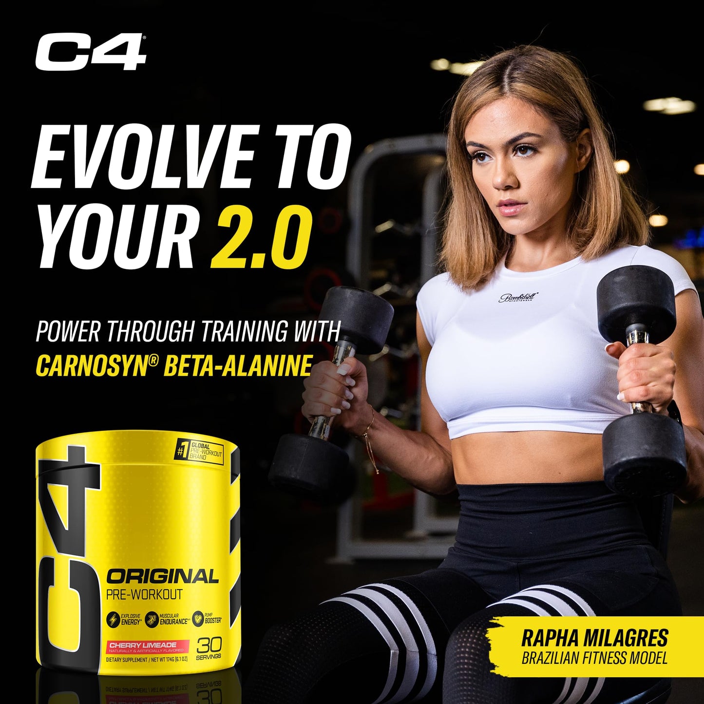 C4 Original Pre Workout Powder Cherry Limeade 6.1 Ounce