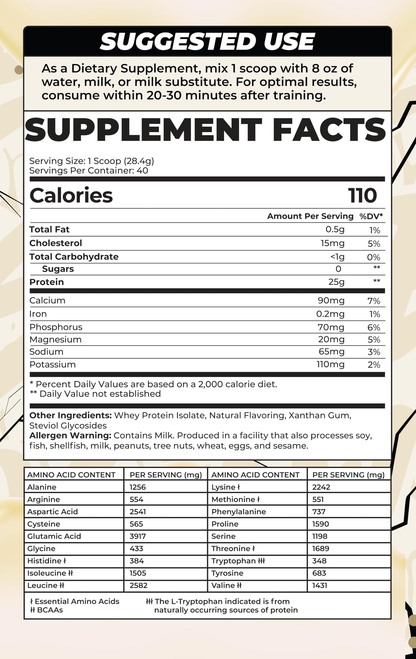 BOA Whey Protein Isolate Powder - 40 Servings