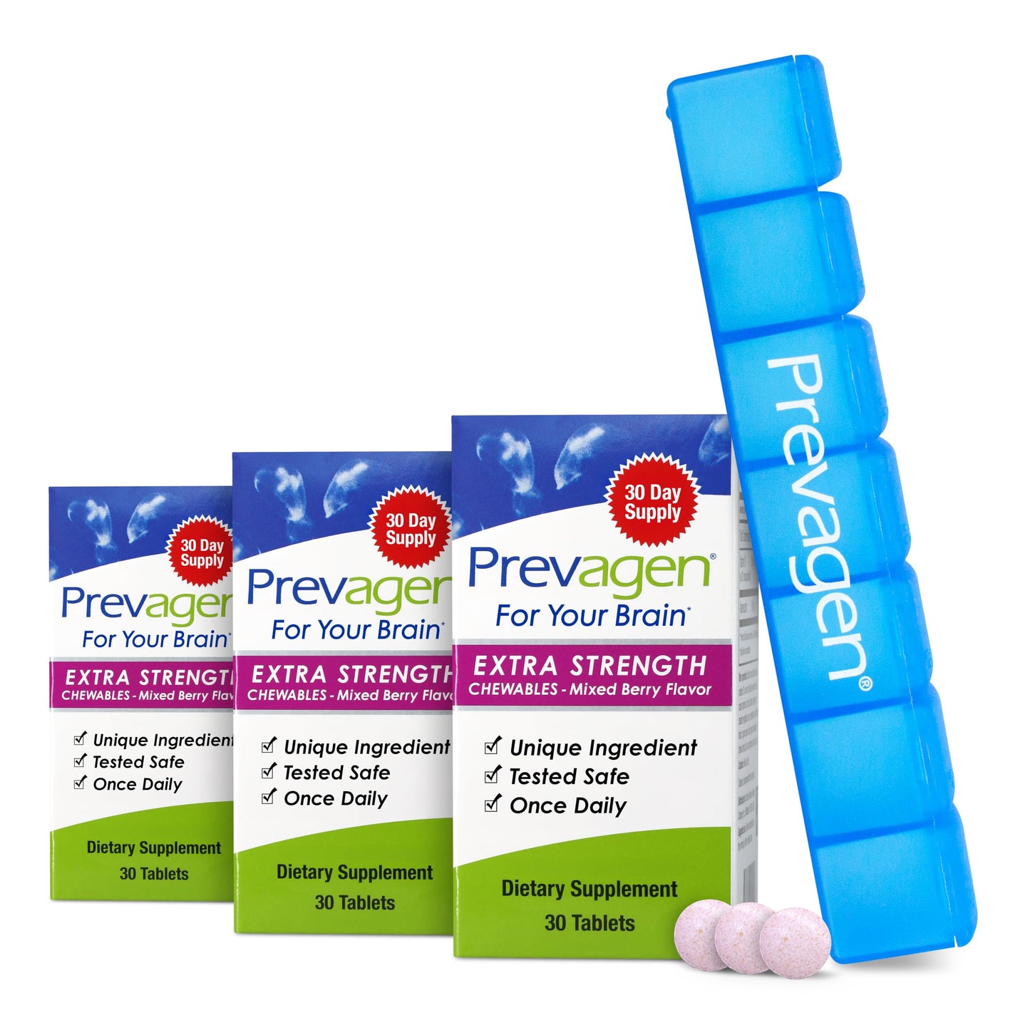 Prevagen Extra Strength Mixed Berry Chewable 90 Count