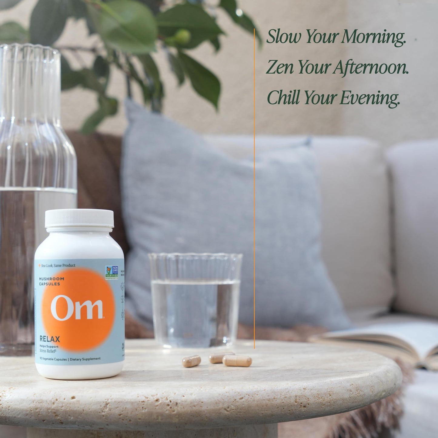 OM MUSHROOM SUPERFOOD Relax Mushroom Capsules 90 Capsules
