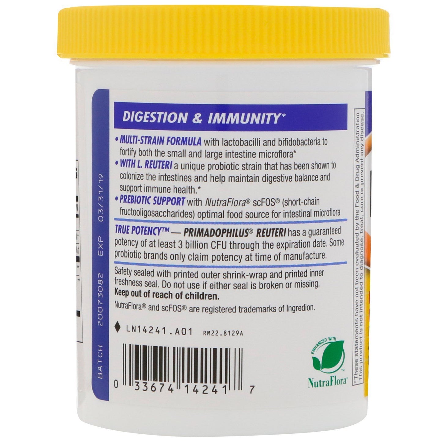 Nature's Way Primadophilus Reuteri Powder, 15 oz (Pack of 3)