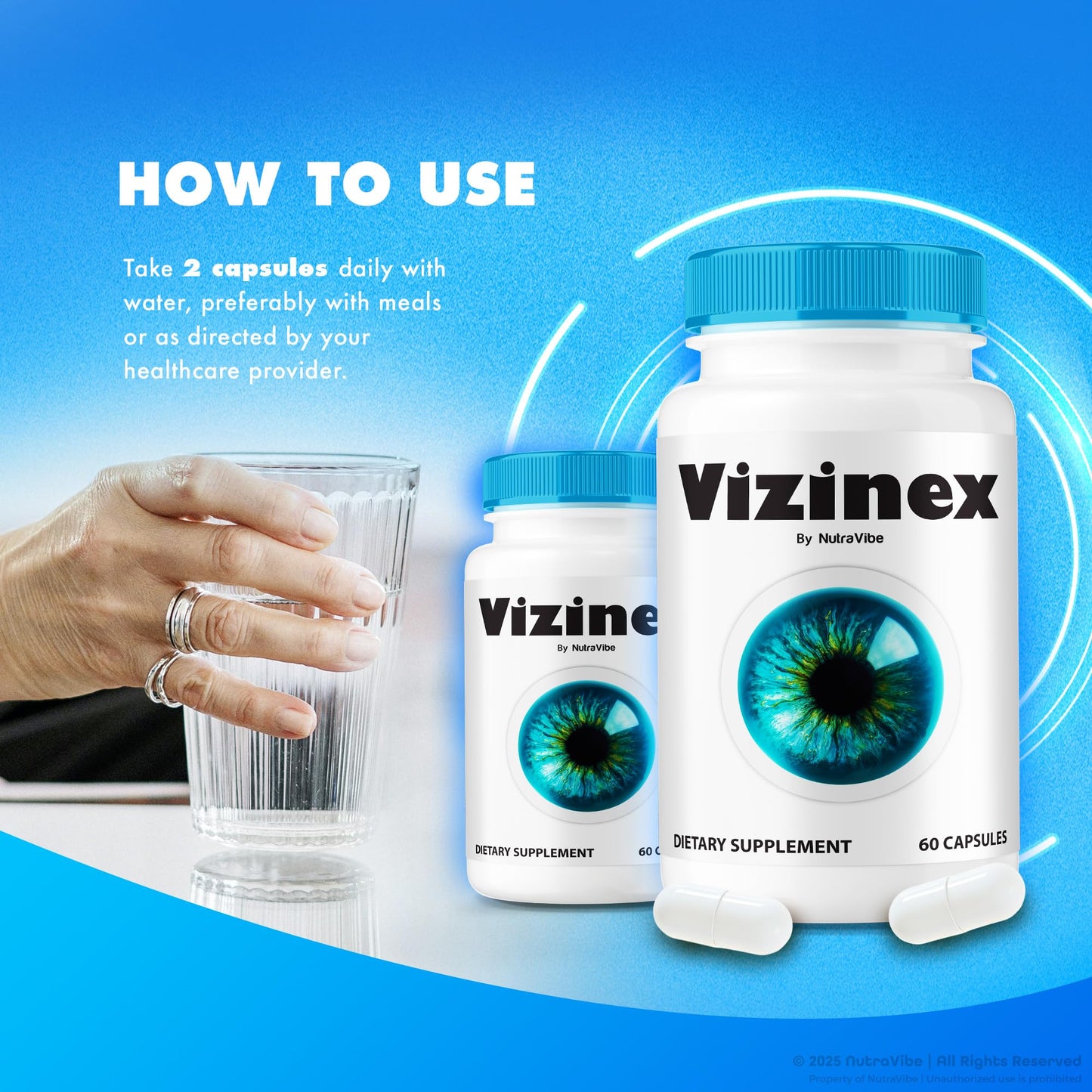 NutraVibe Vizinex Capsules, 120 Capsules