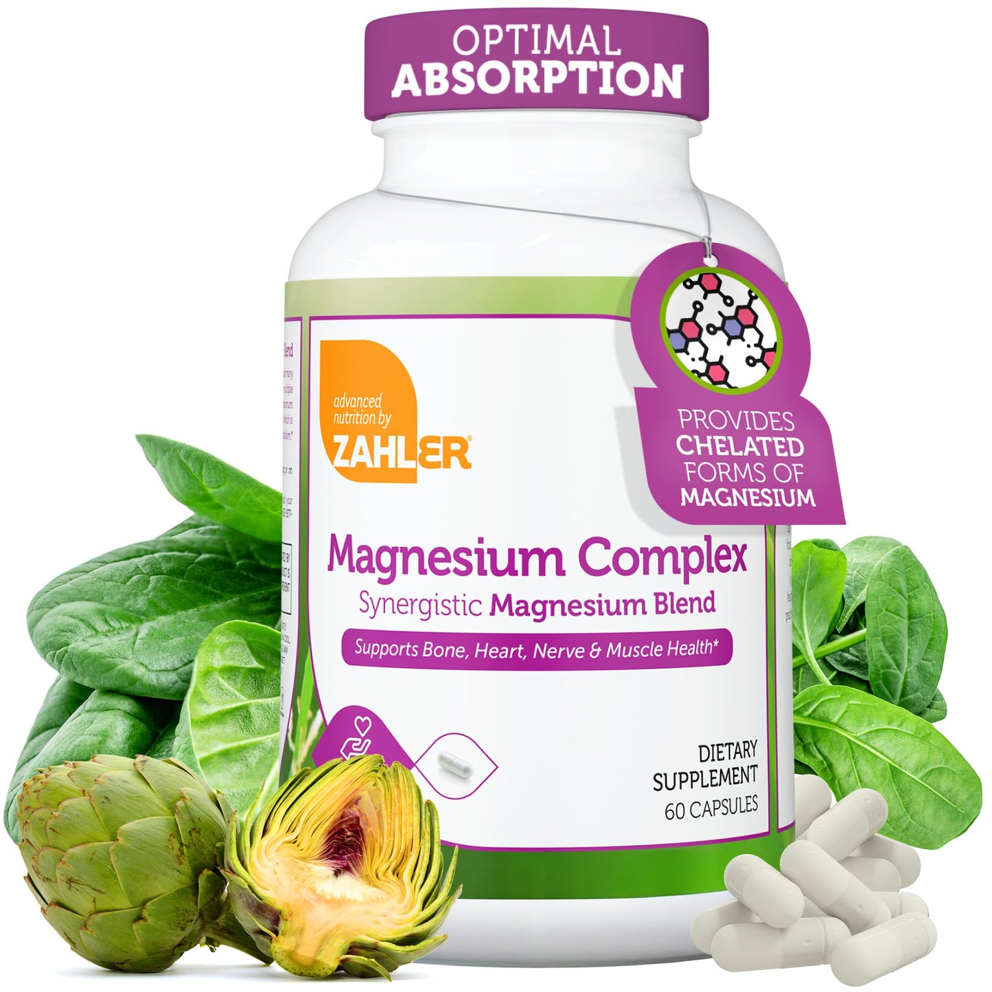 Zahler Magnesium Complex Capsule, 60 Count
